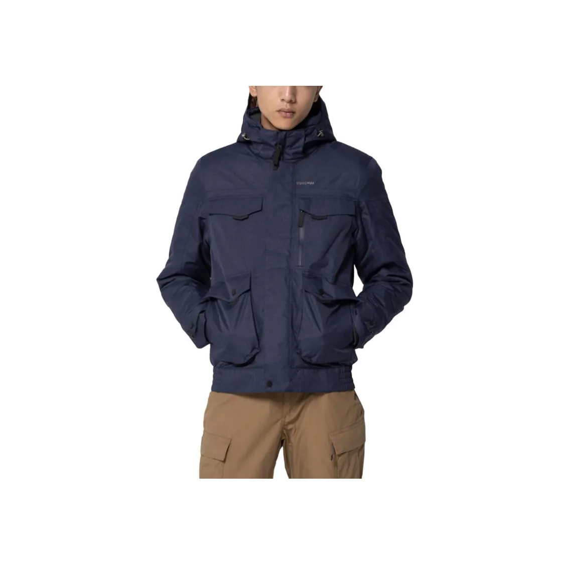 DECATHLON SH500 QUECHUA Пуховик Мужской Синий Черный