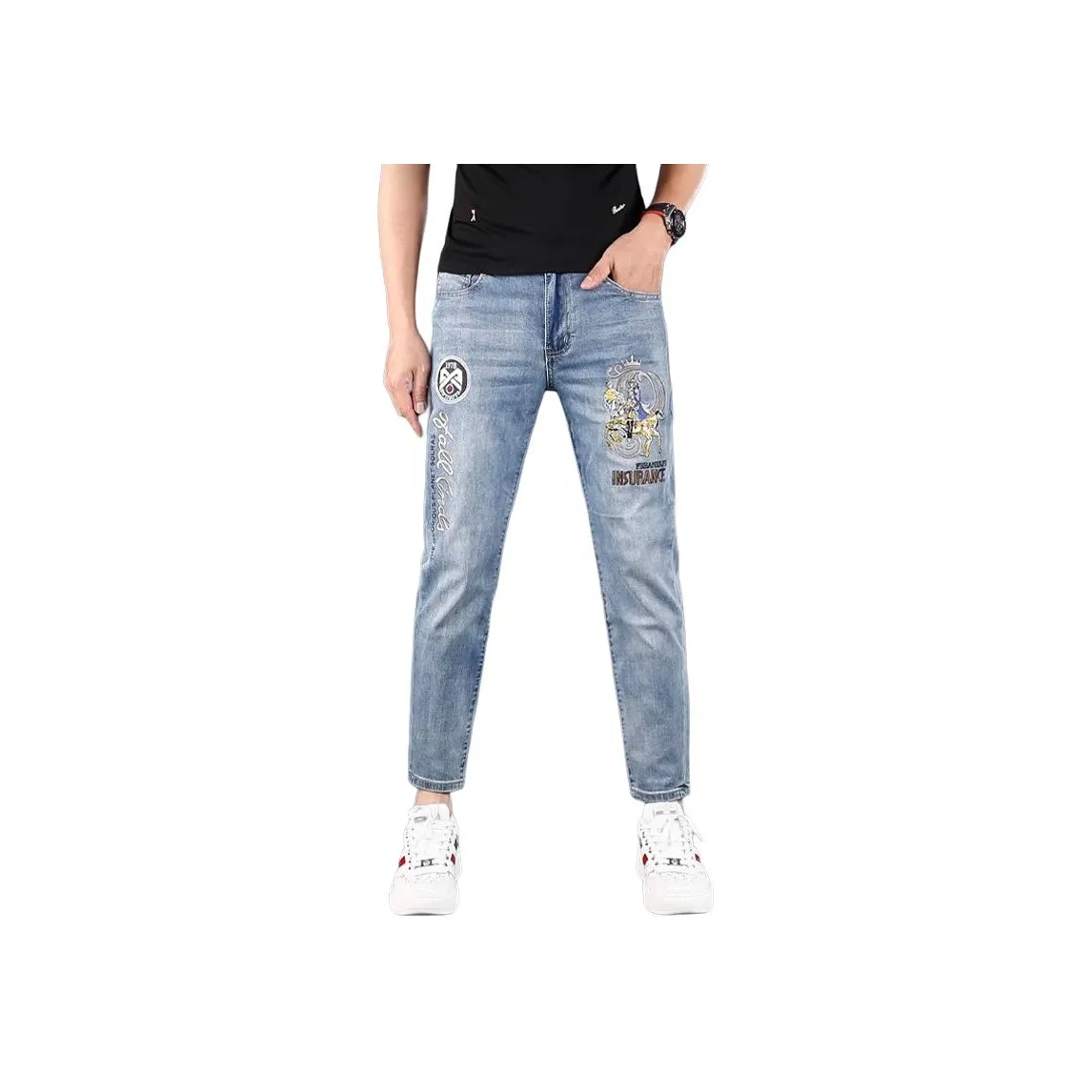 FRALAARRI Синий Мужской Джинсы