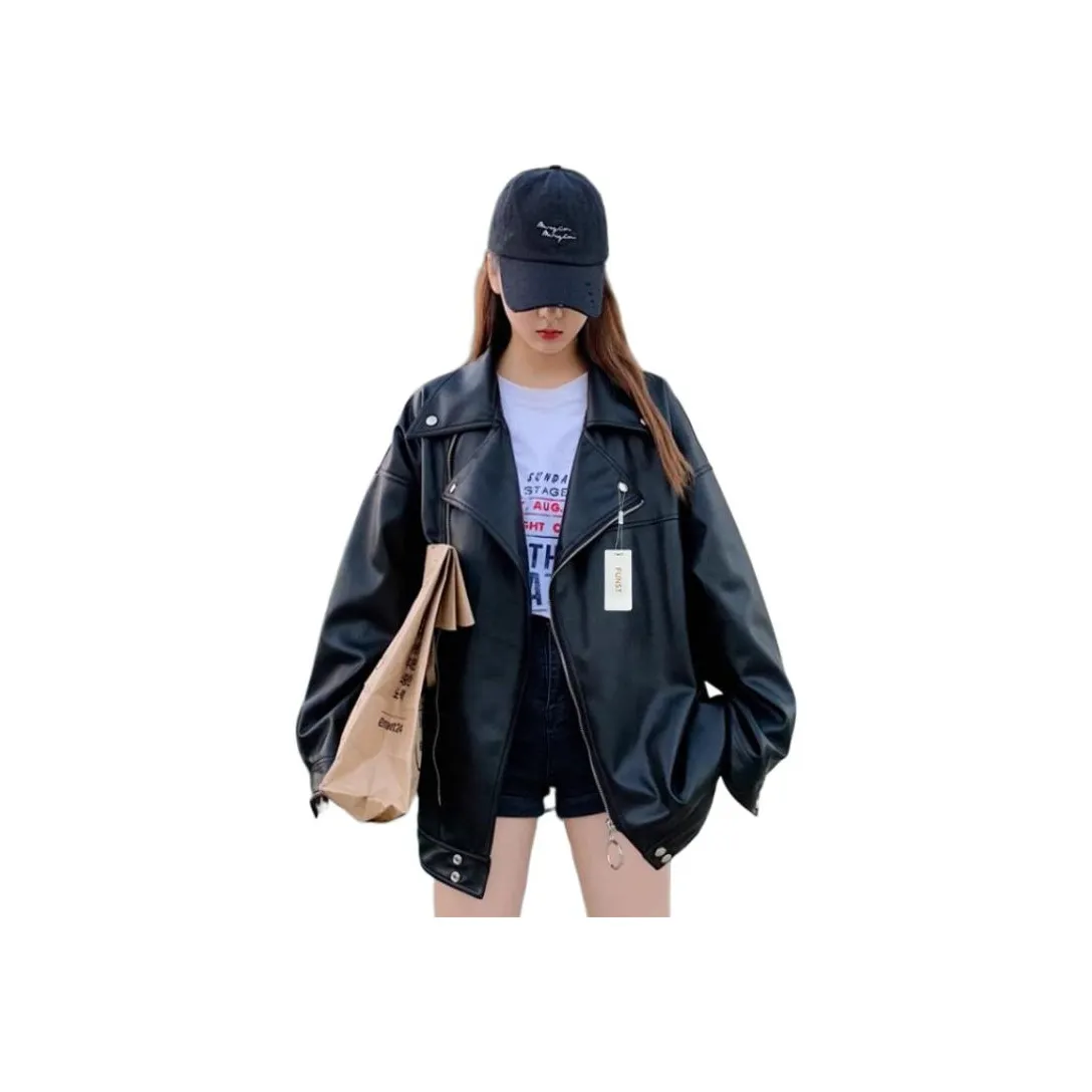 SIXUSICHOU Кожа Куртка Женская