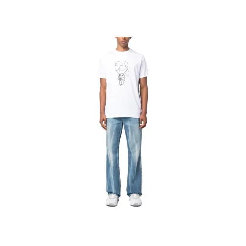 KARL LAGERFELD / Karl Lagerfeld Jeans Белая Мужская Рубашка