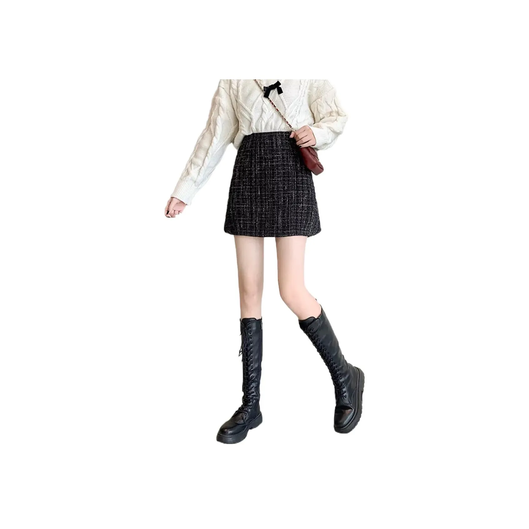 FOREVER 21 Повседневные короткие юбки Женские Черный