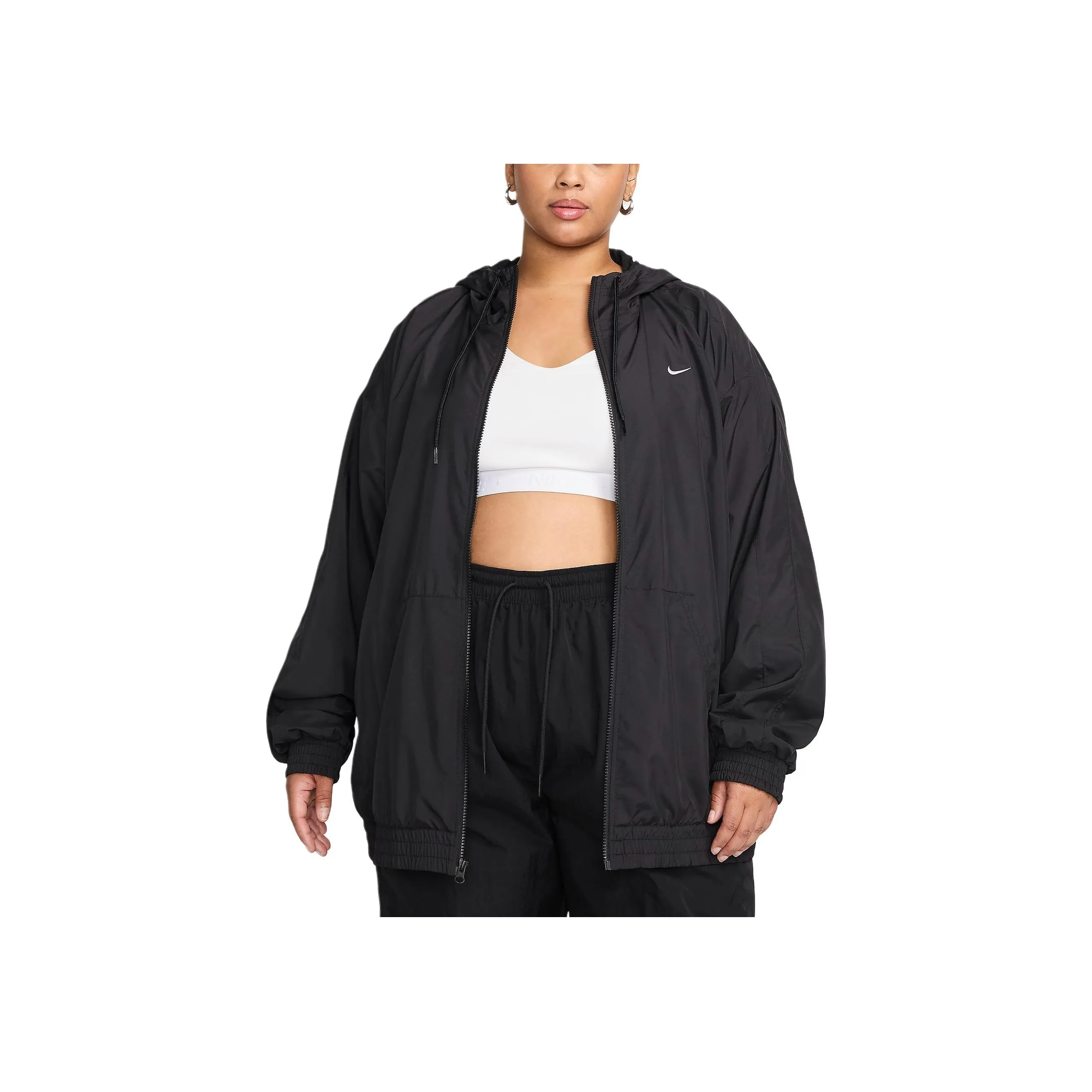Nike Sportswear Classic Wovens Women's Loose Uv Hooded Jacket Plus Size