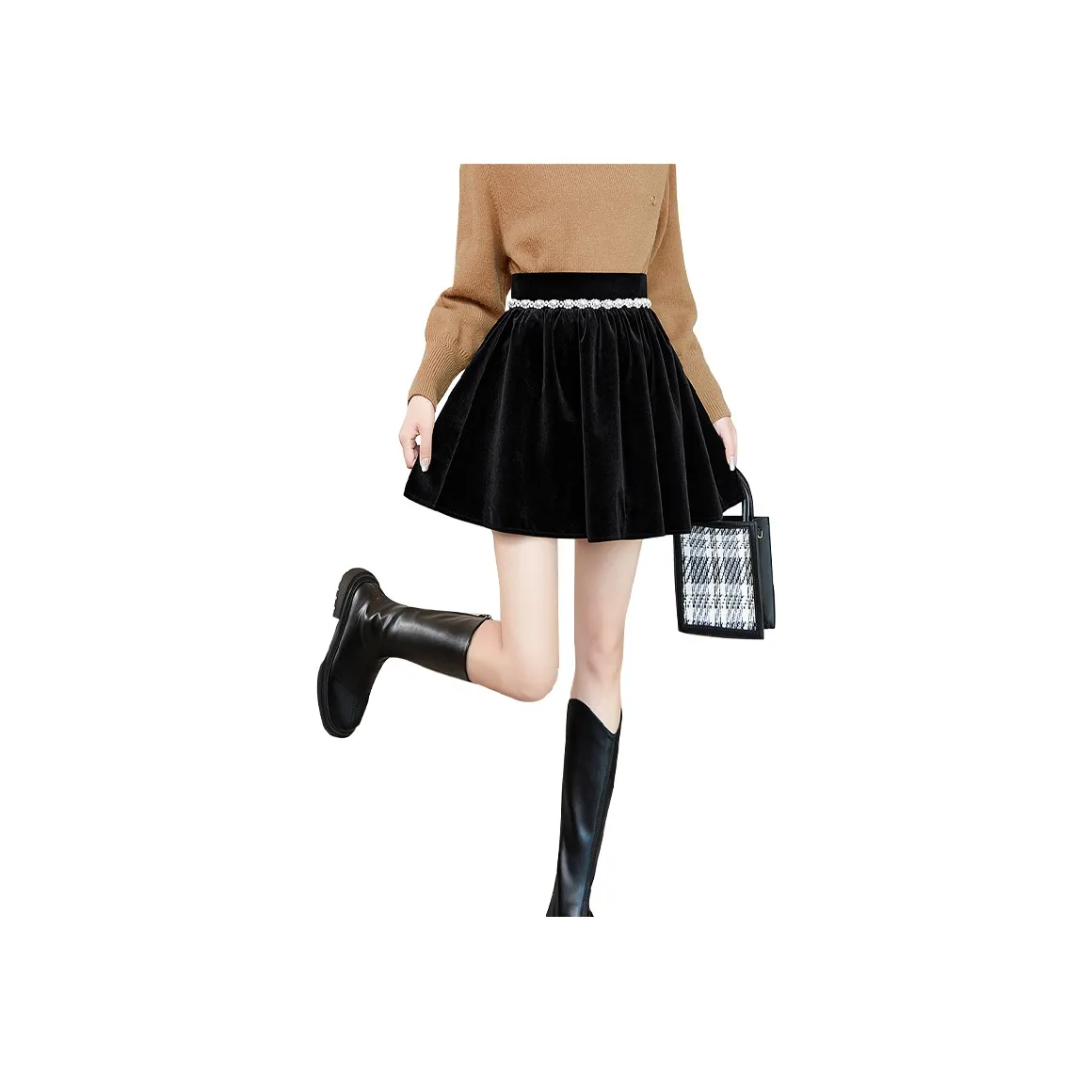 TOUCH Повседневные короткие юбки Женские Черный