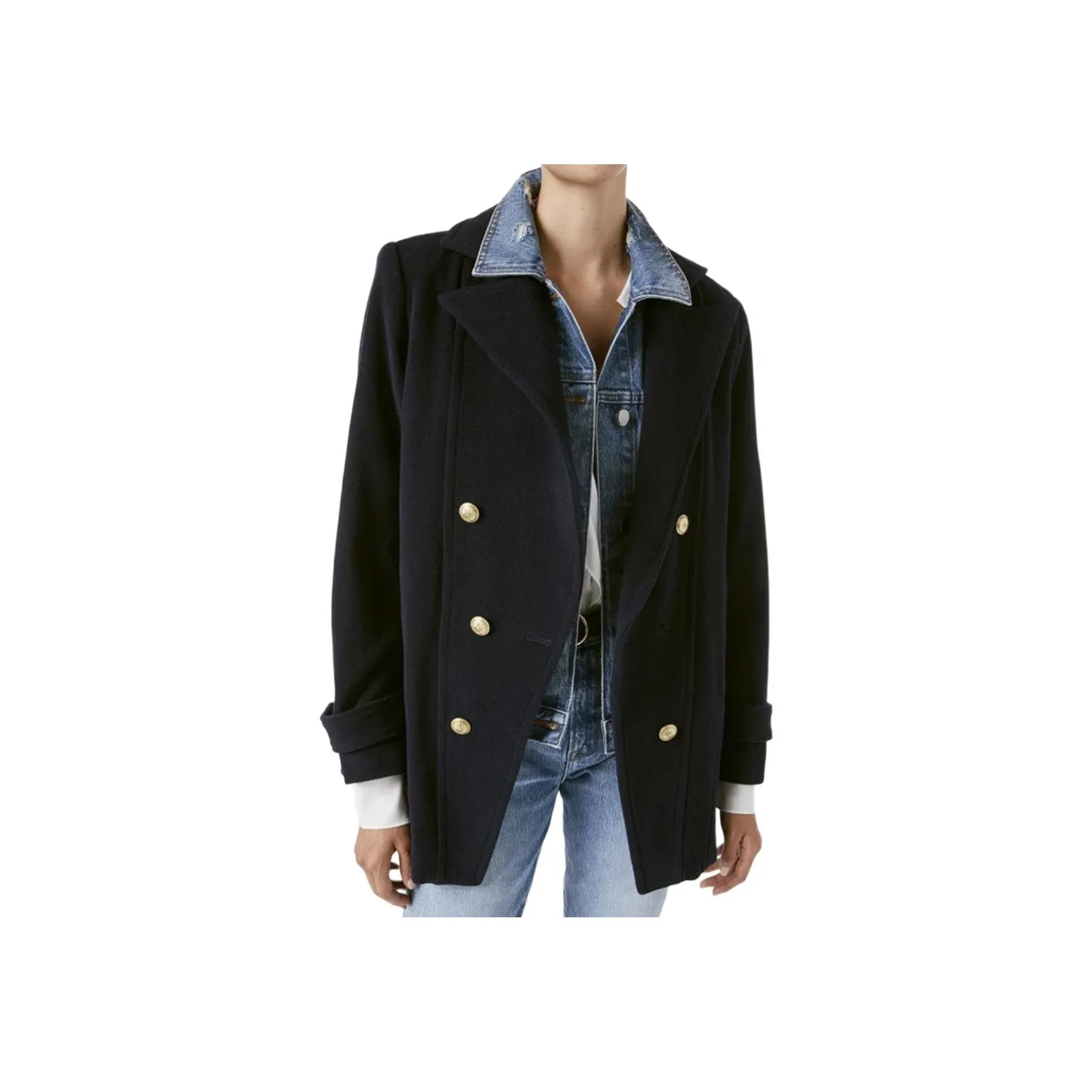 FRAME Coats Women's Marine Blue