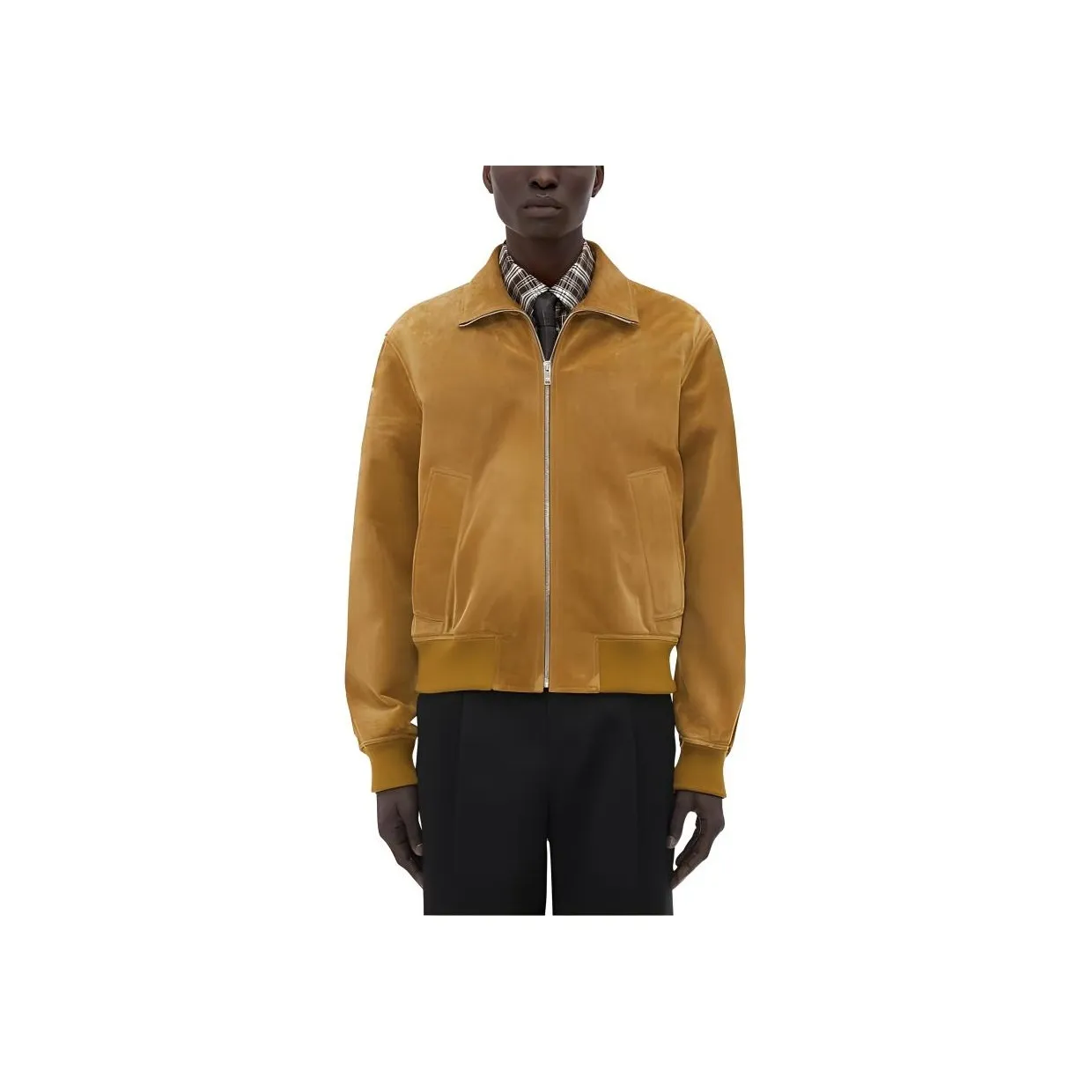 Bottega Veneta SS24 Leather Jacket Men's Peanut Butter Color