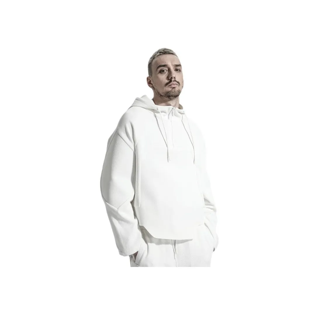 NORVINCY Solid Color Raglan Sleeve Hoodie Unisex