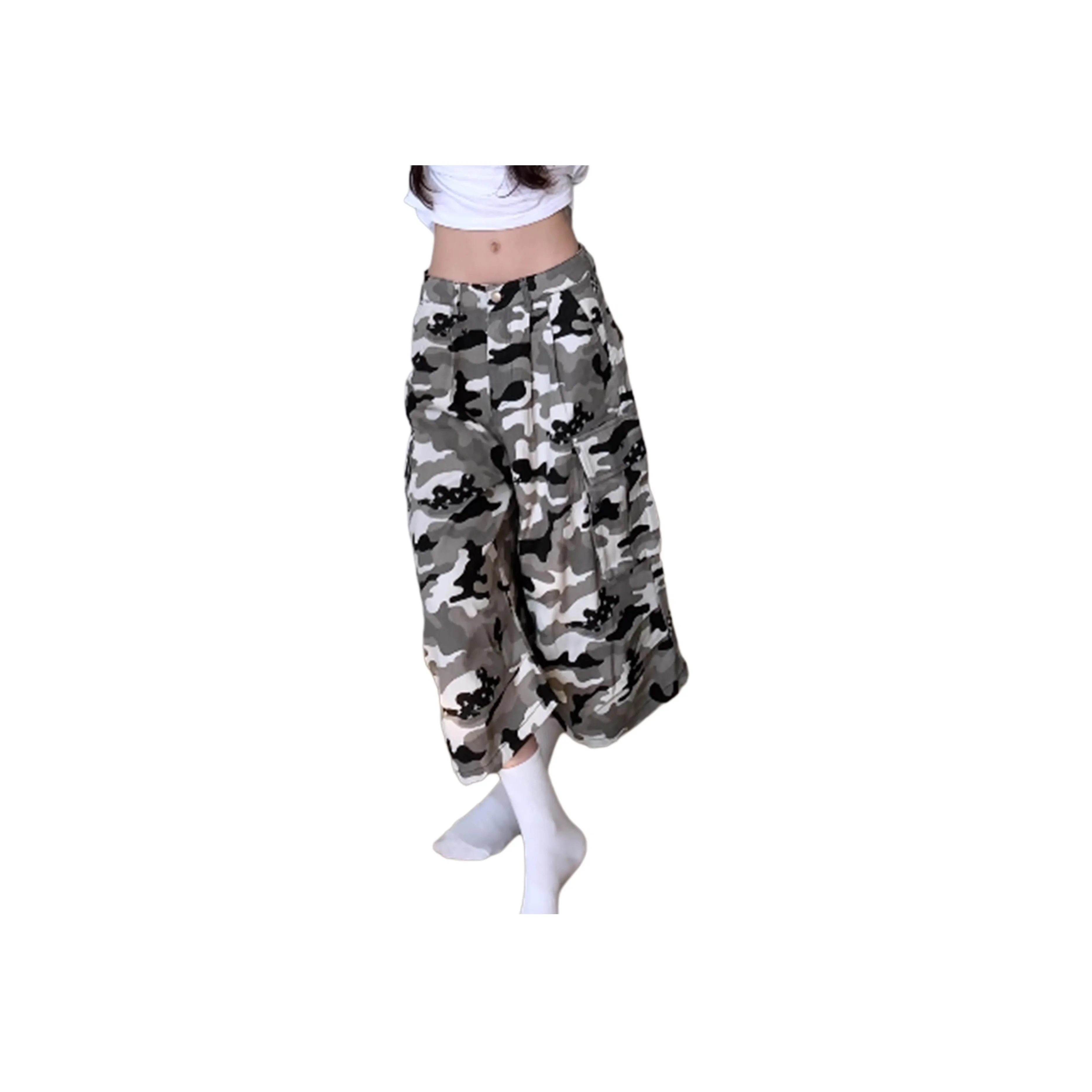 Weles Denim Shorts Unisex Camouflage