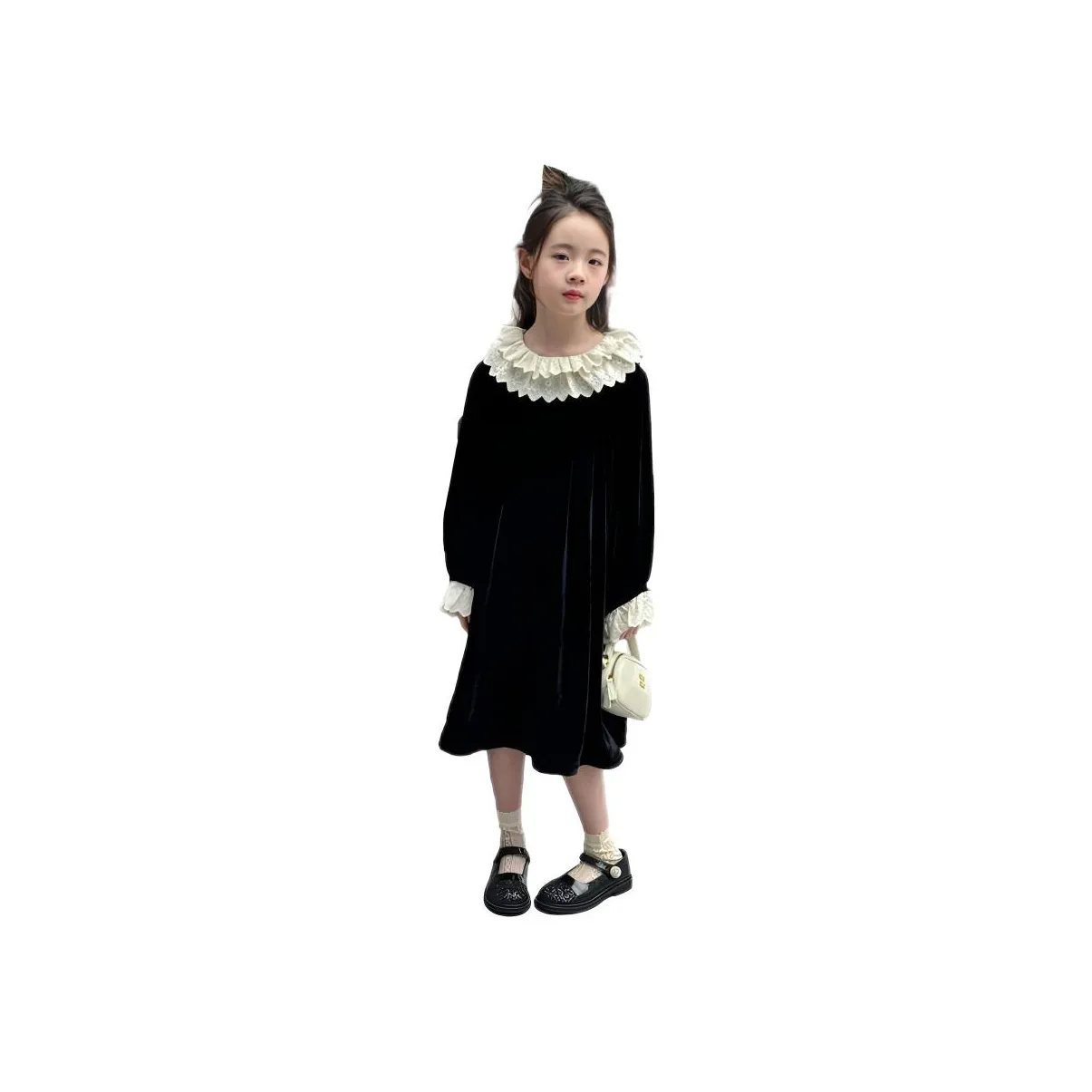 Деревянный Кролик Черный Детские Платья