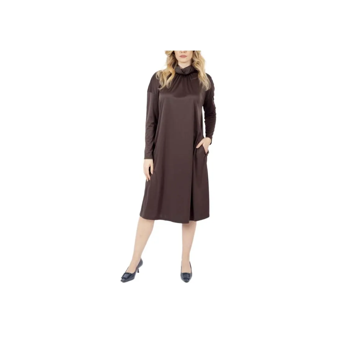 MaxMara Long Sleeved Dress Women's Brown
