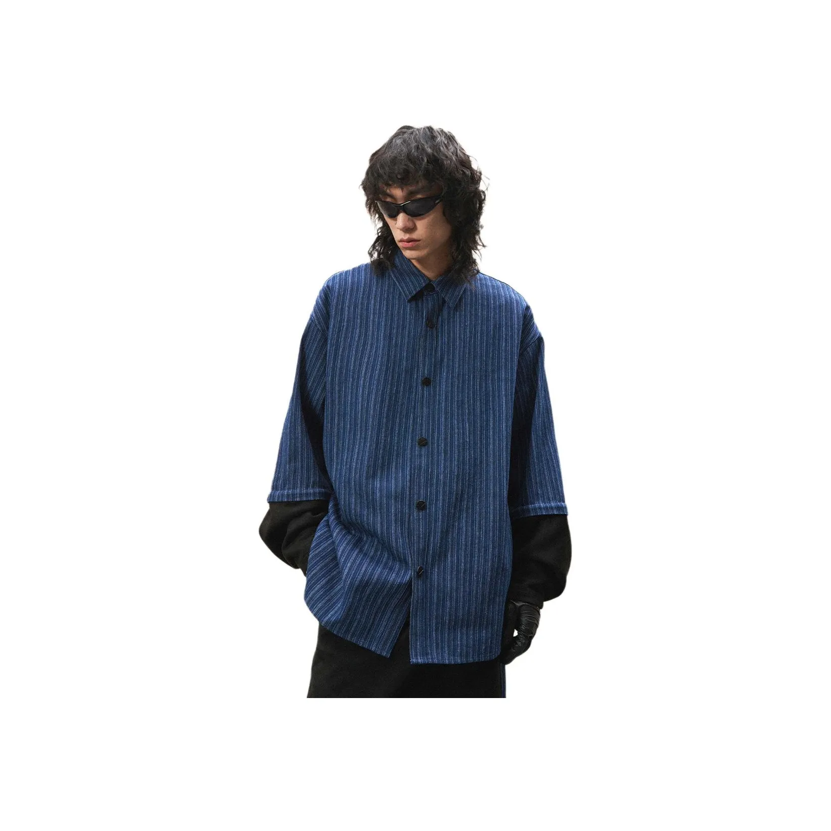 RELABEL Синий Мужская Рубашка