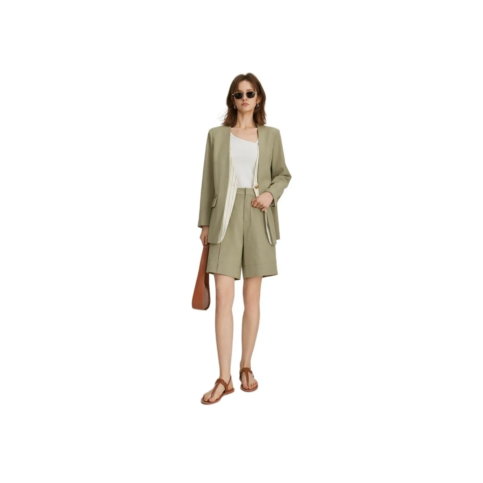 ELLE Business Suit Women's Dark Green