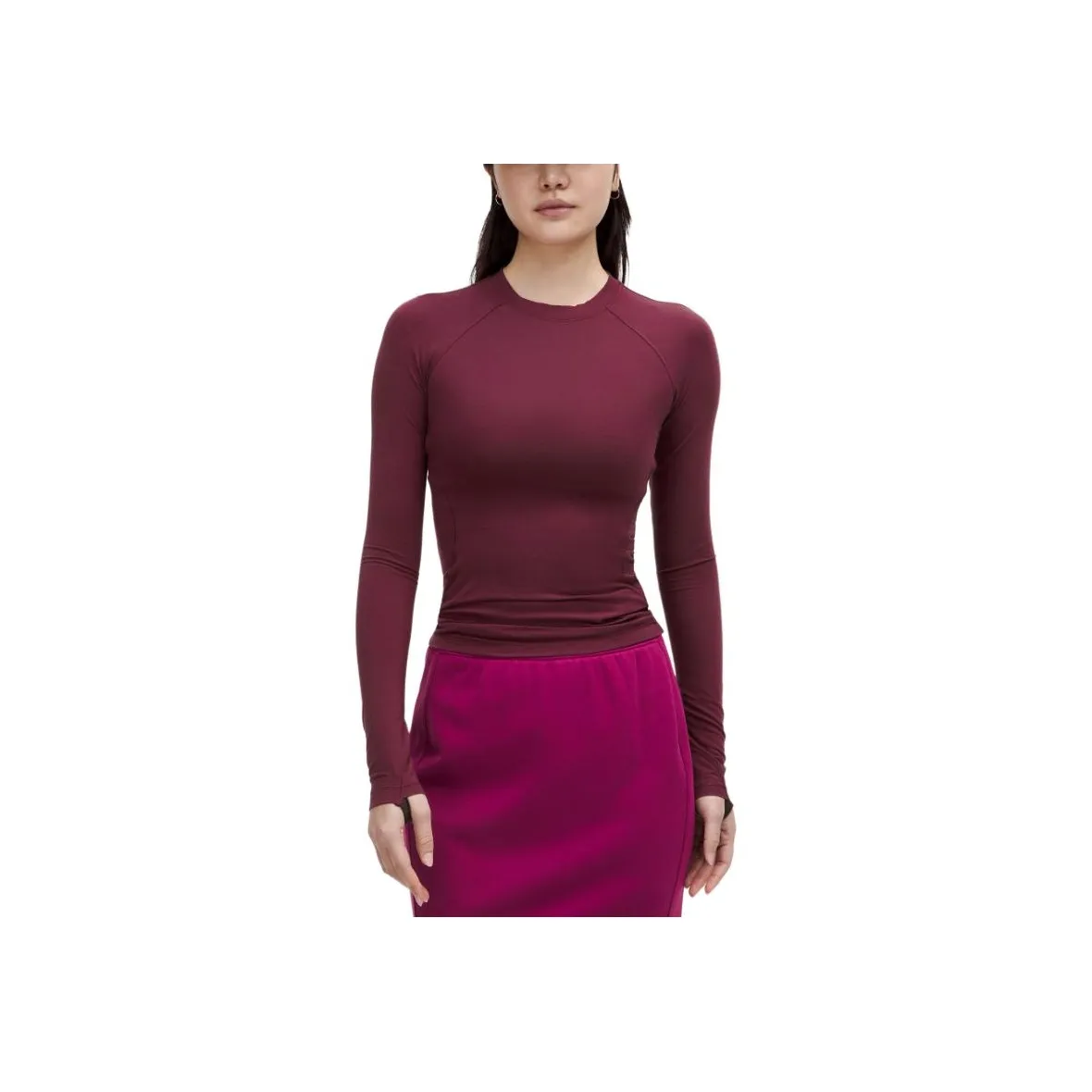 Lululemon Long Sleeve T Shirt Women's Dark Red