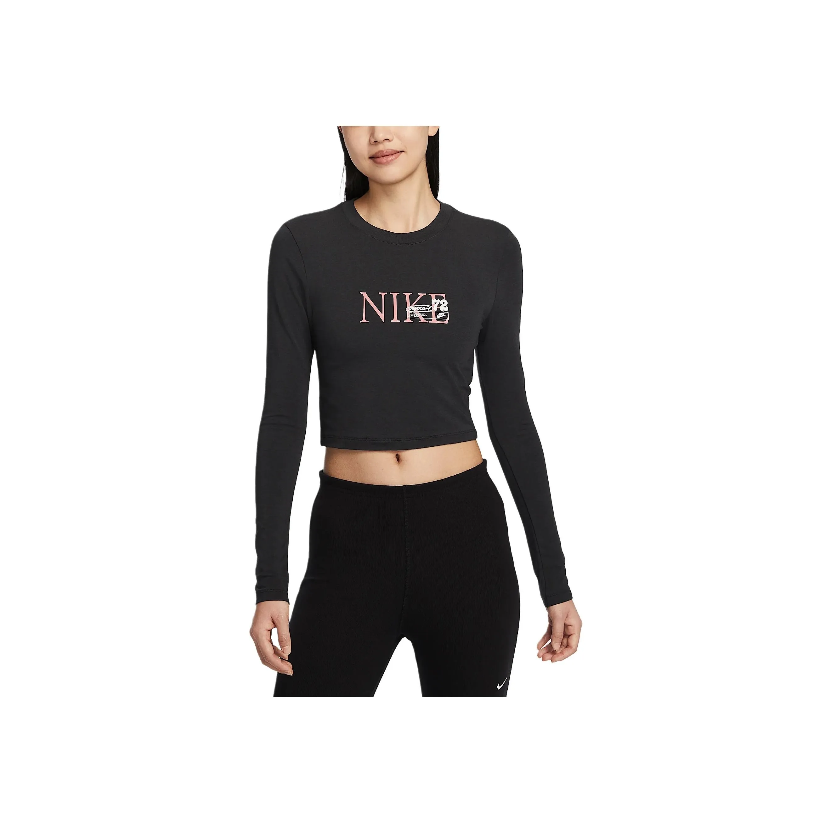 Nike Clothing Crop Tops Women's Black