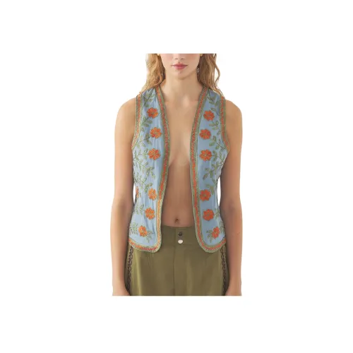 ANTIK BATIK Синие Женские Жилеты
