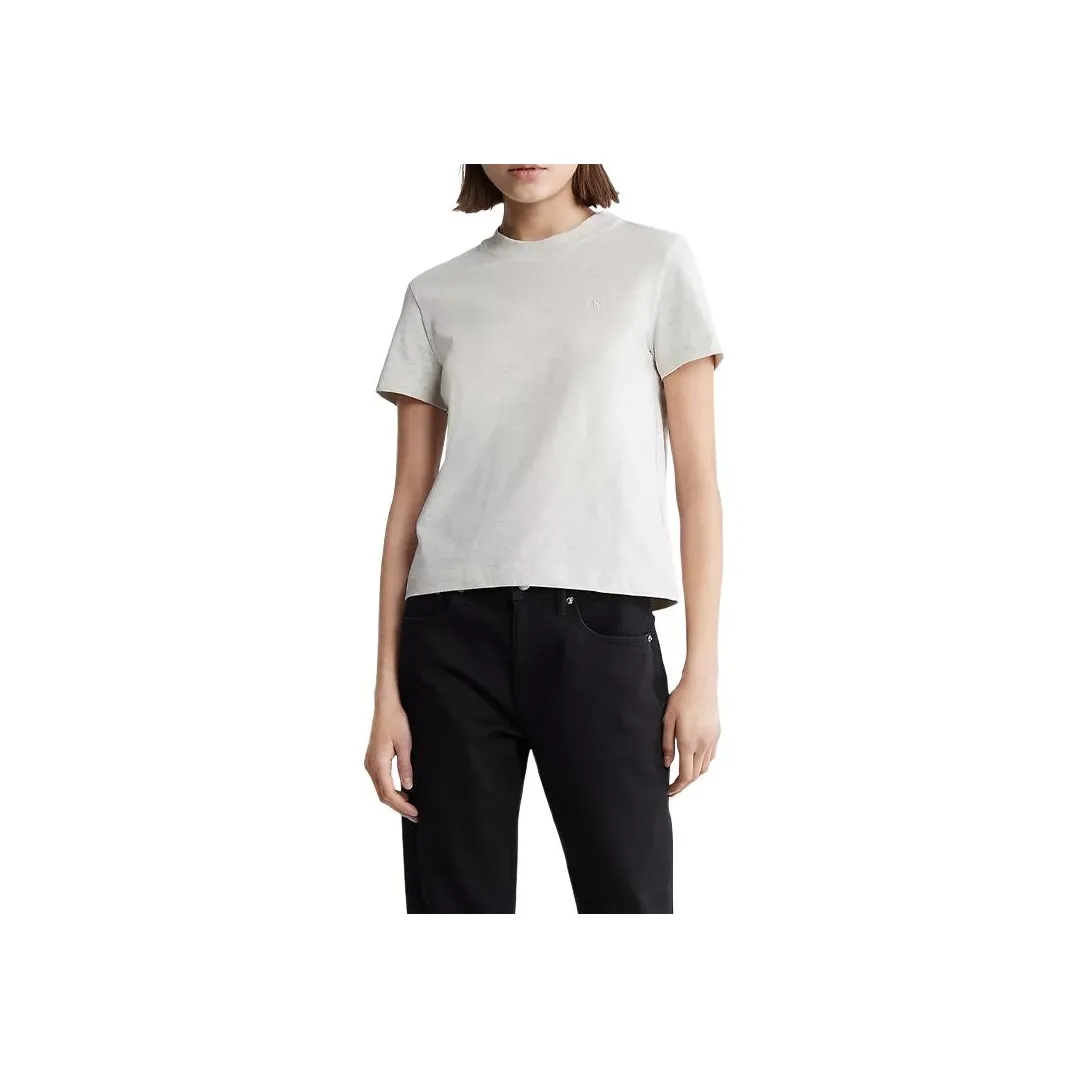 CALVIN KLEIN T Shirt Women's Vanilla Heather