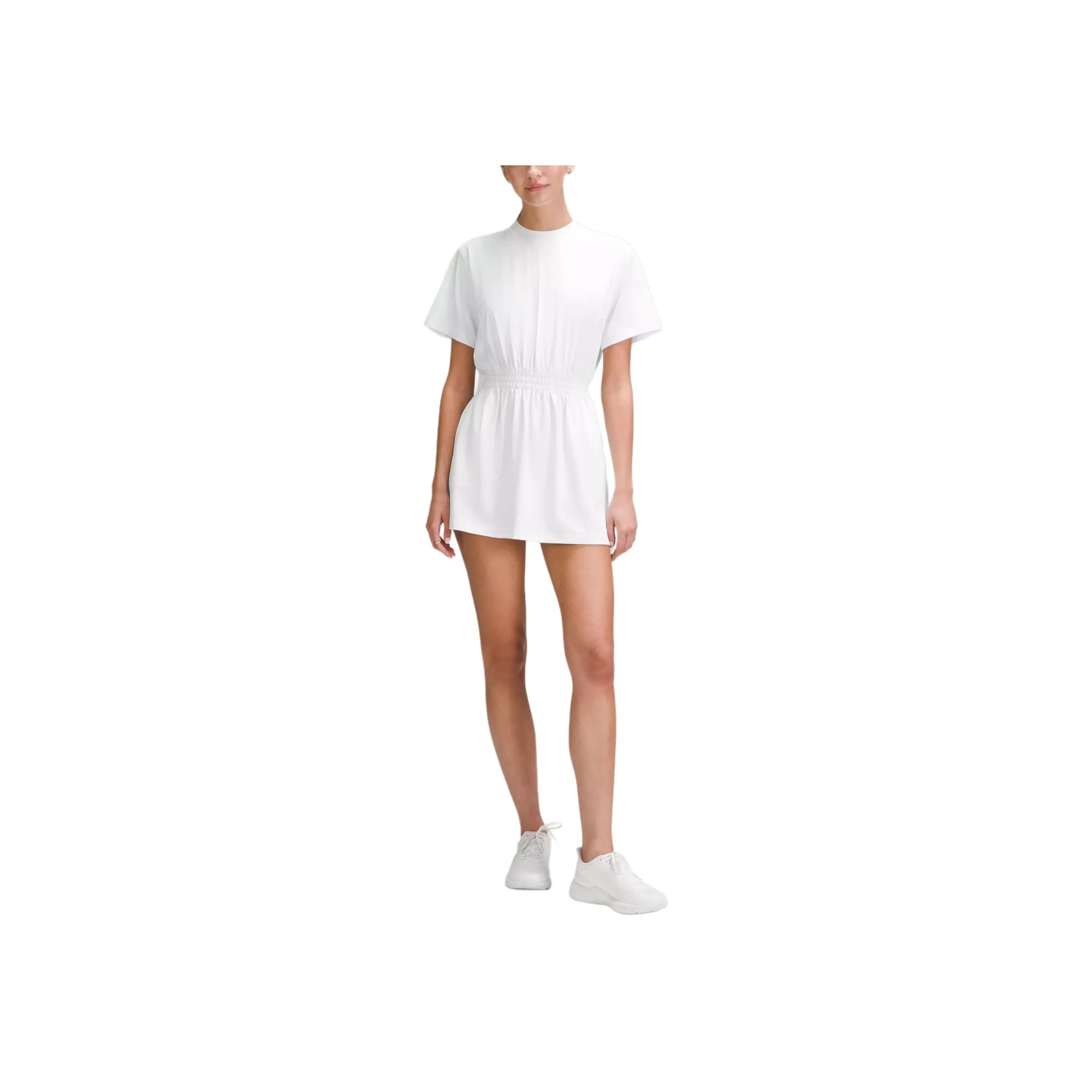 Lululemon Smocked Waist Short Sleeved Dress Women's