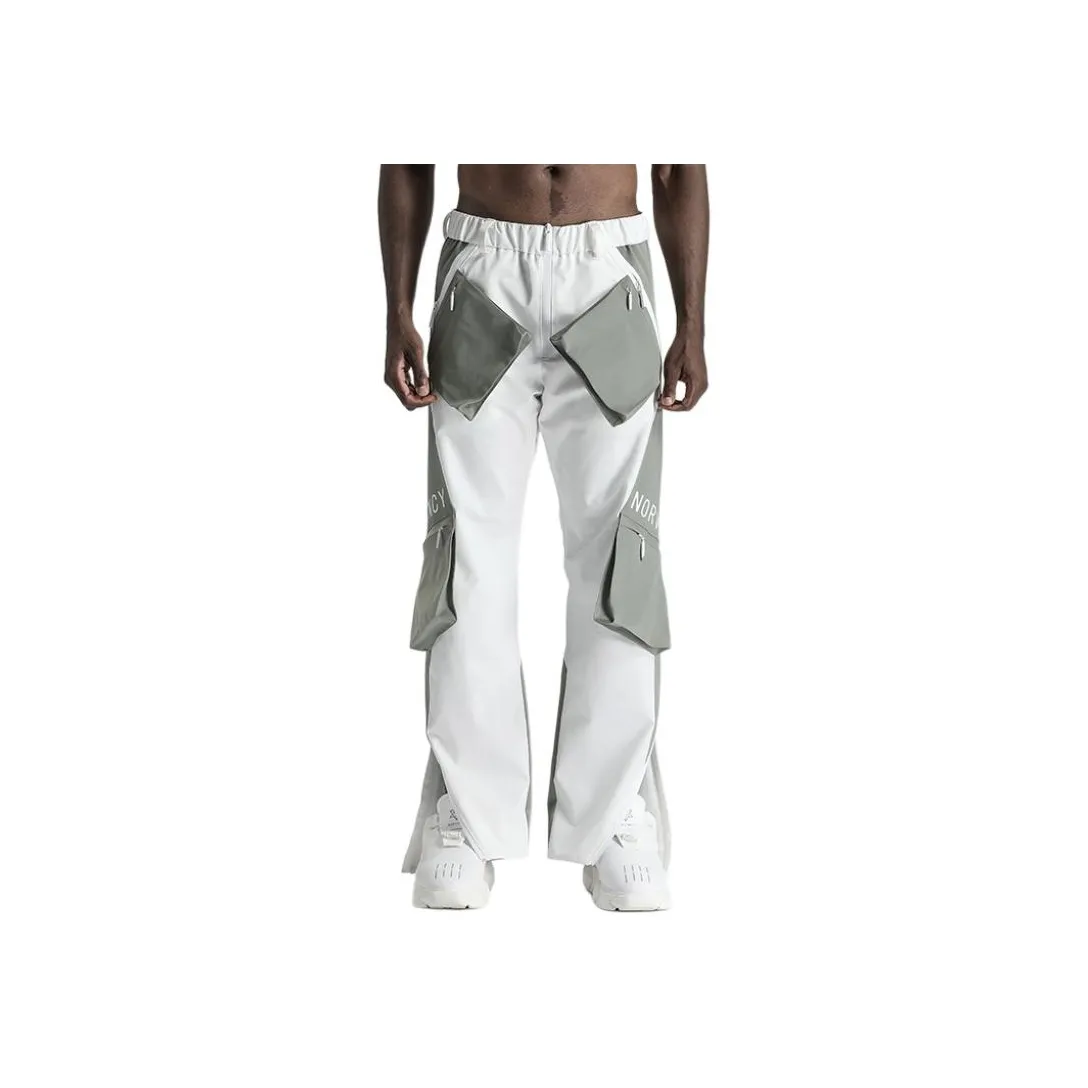 NORVINCY Zip Closure Multi Pocket Urban Techwear Tactical Casual Pants Unisex