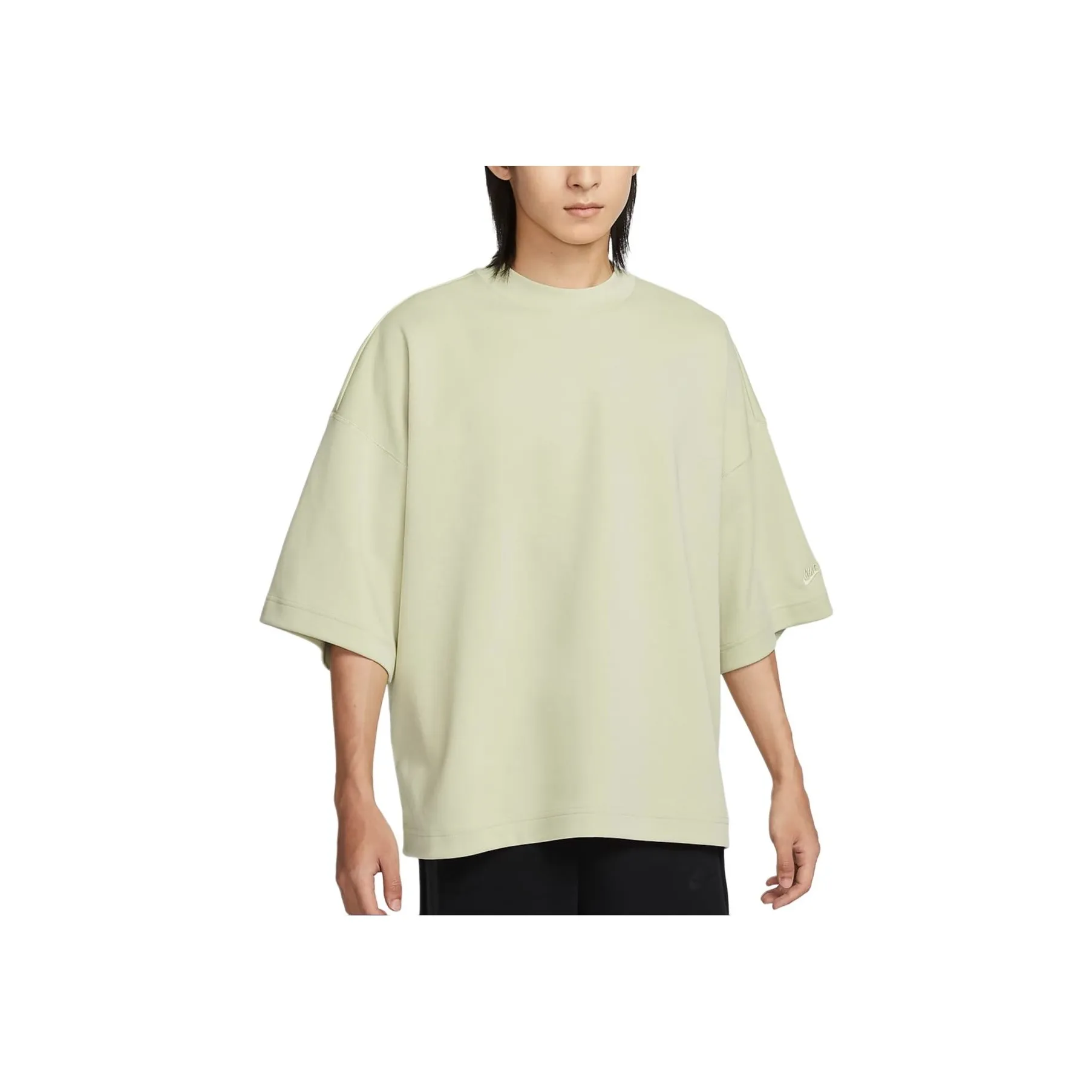 Nike Sportswear Tech Fleece T Shirt Men's Light Olive Green Gray