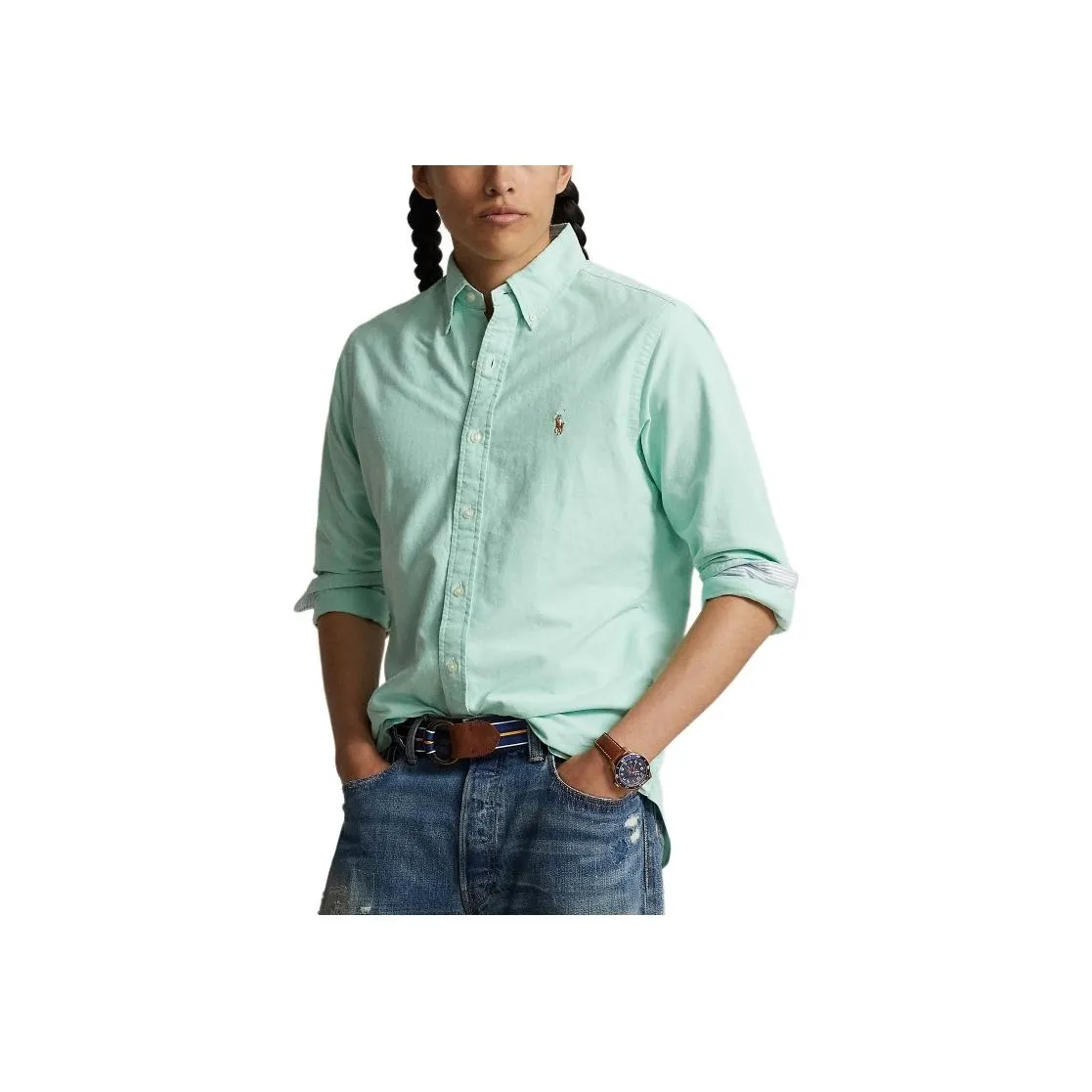 Polo Ralph Lauren Shirts Men Light Green