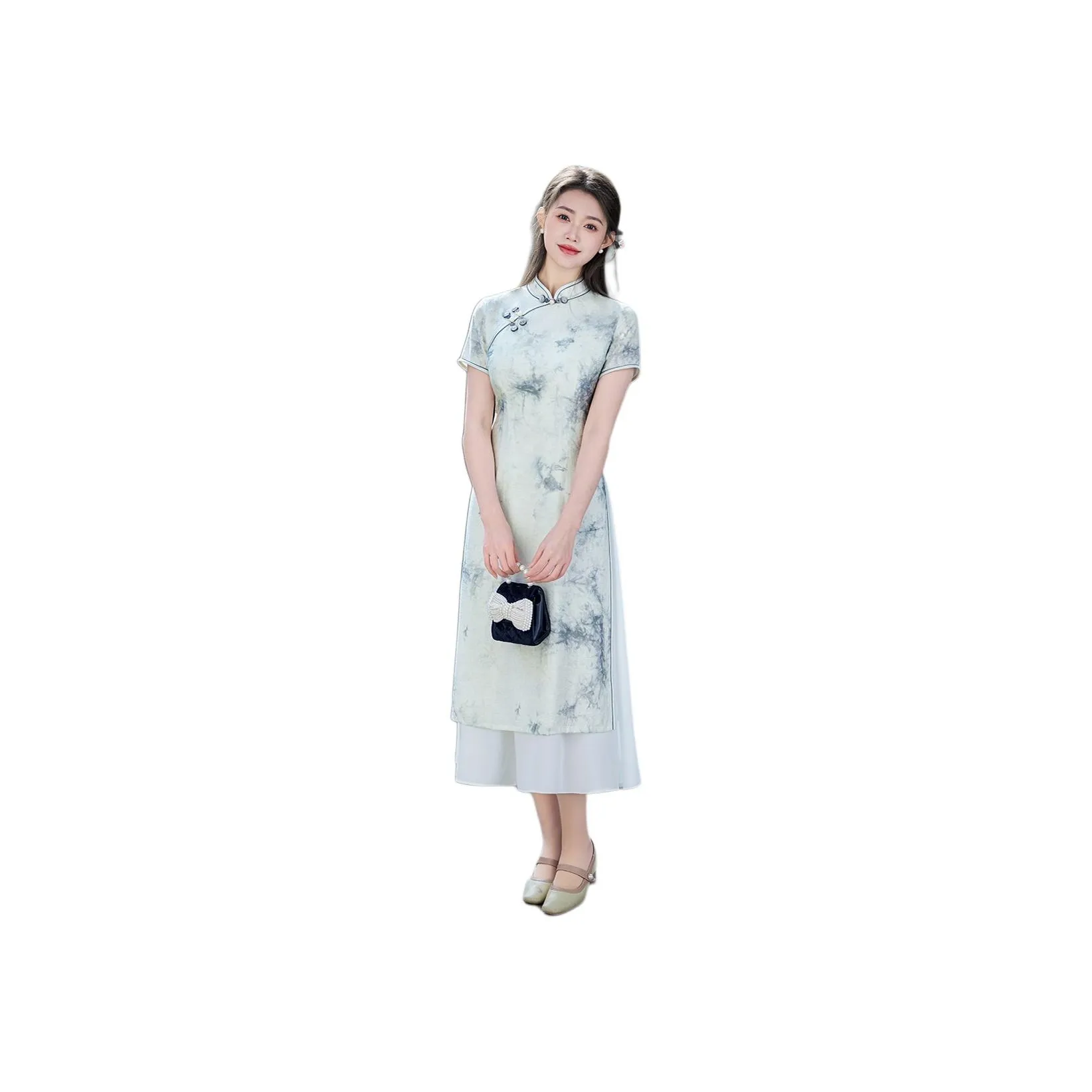 ENEESSI Spring Summer Release Cheongsam Women's Apricot