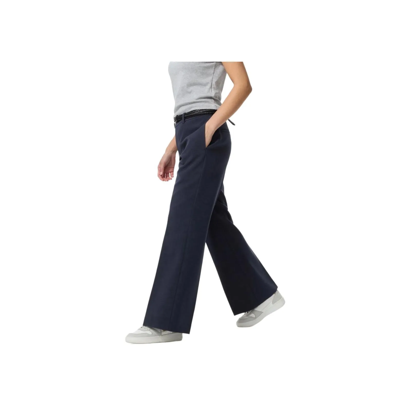 UNIQLO Темно-синие женские костюмные брюки