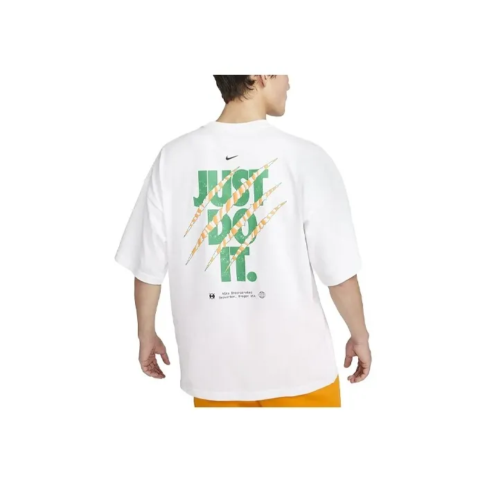 Nike Drop Shoulder Sleeve T Shirt Men's White