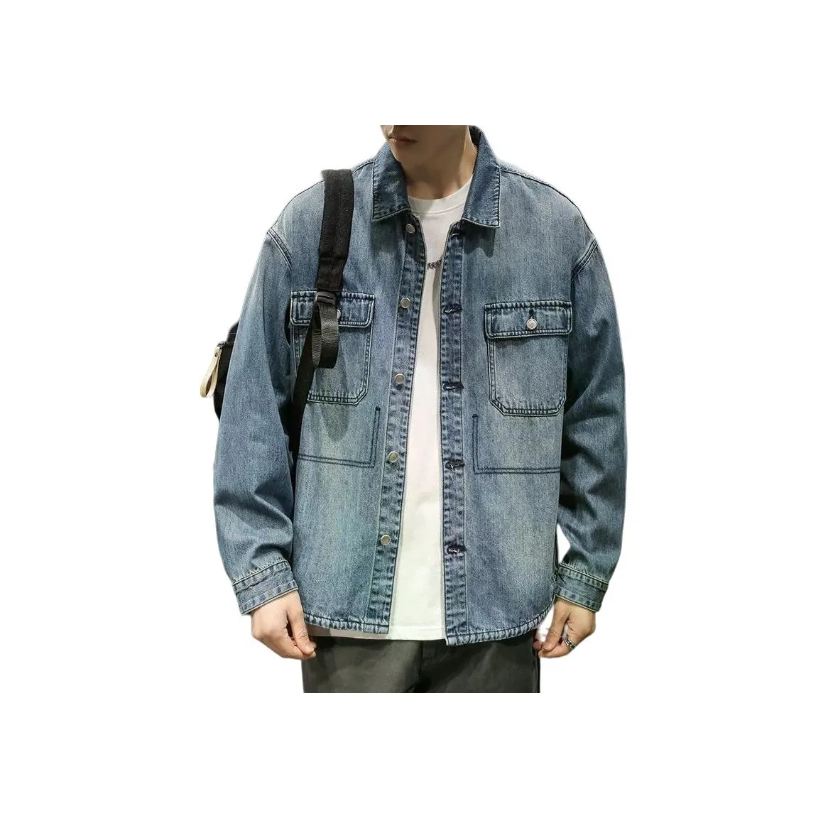 LUJIEBANG Синий Мужской Джинсовые куртки