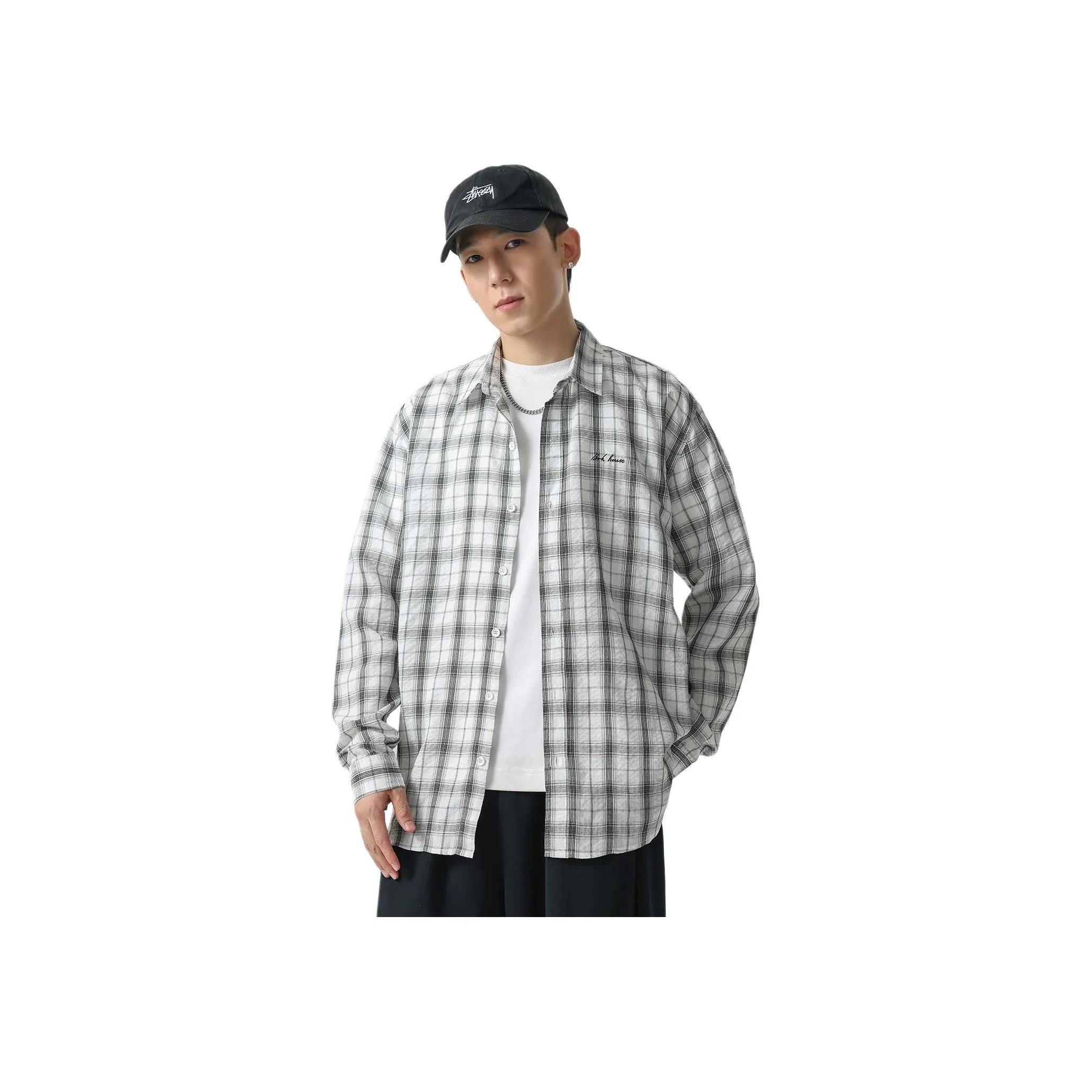 WOOD SOON Кардиган Длинный Рукав Рубашка Мужская