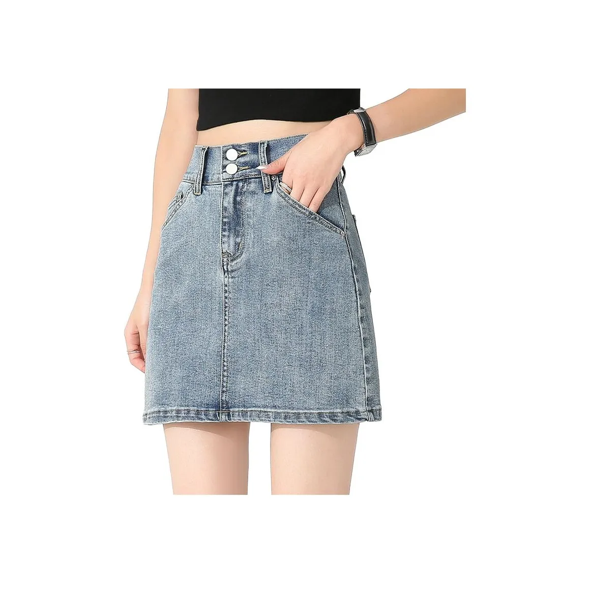 FOREVER 21 Женские джинсовые короткие юбки