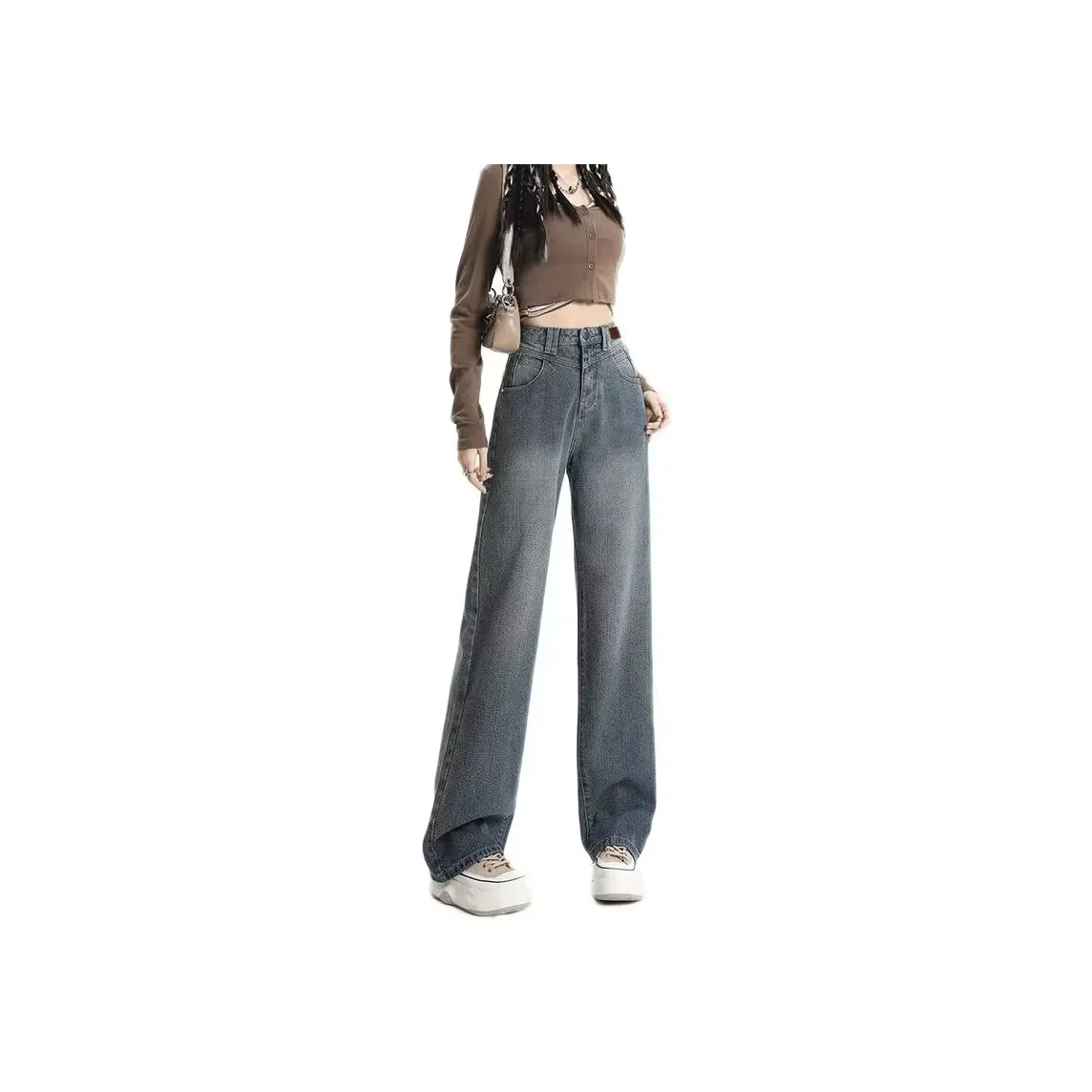 HELEH Versatile Denim Jeans For Women's Women's