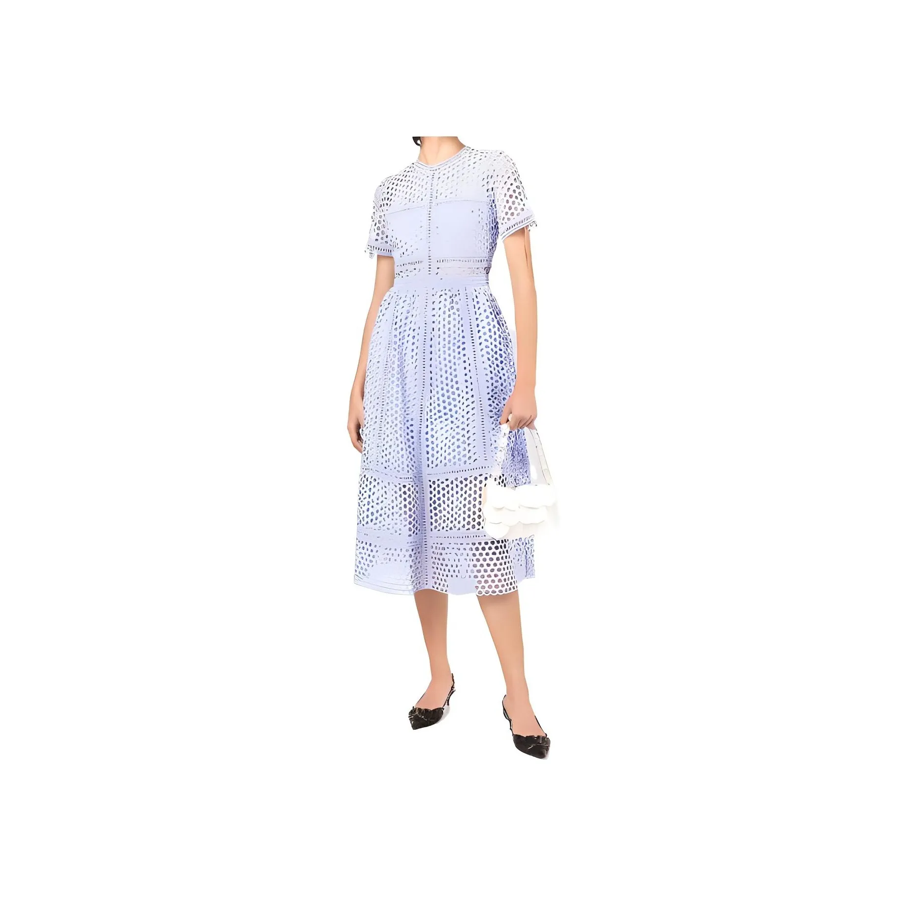 Self portrait Short Sleeved Dresses Women's Blue