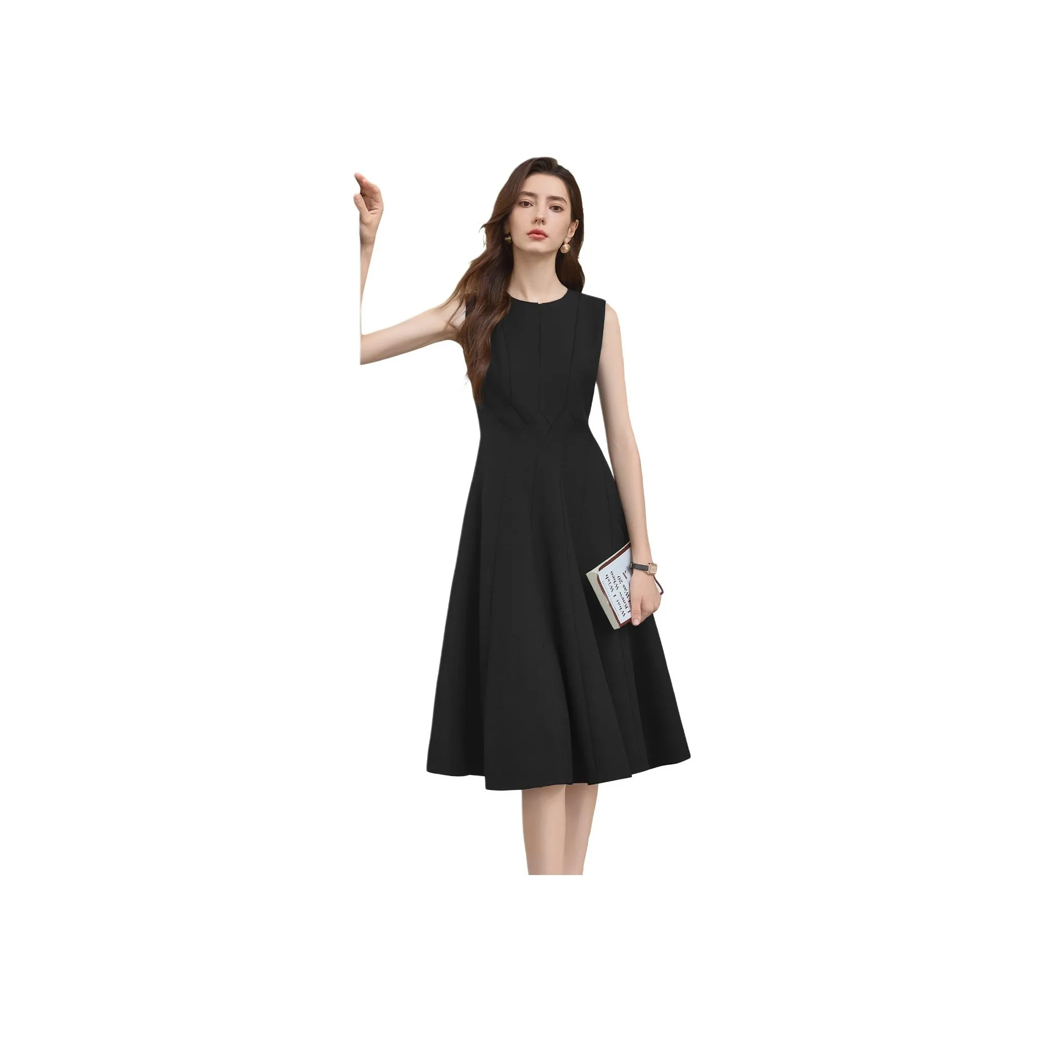 TOUCH Черные Женские Платья без Рукавов