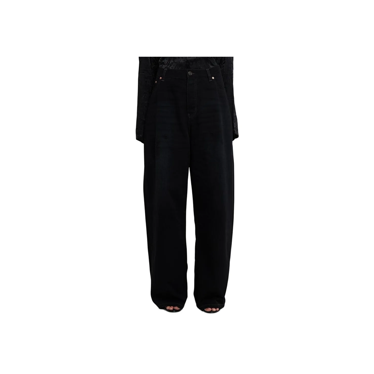 Balenciaga Large Baggy Jeans 'Matte Black'