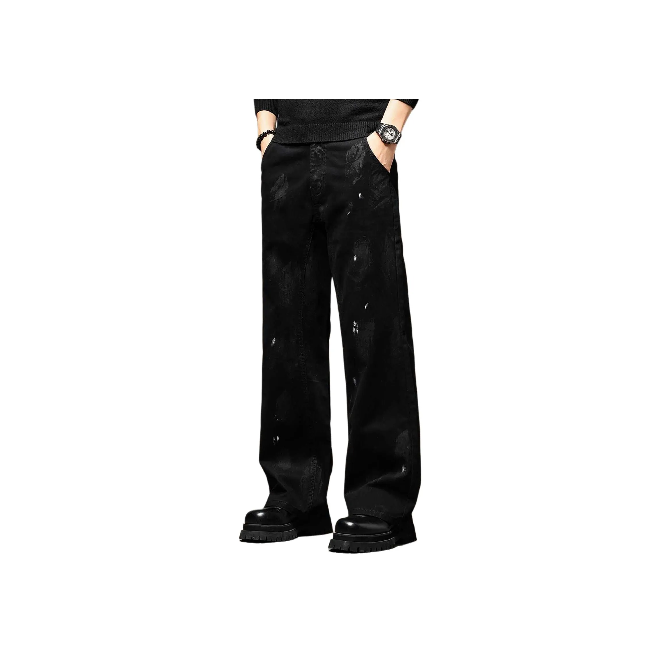 GUISE Мужские черные джинсы