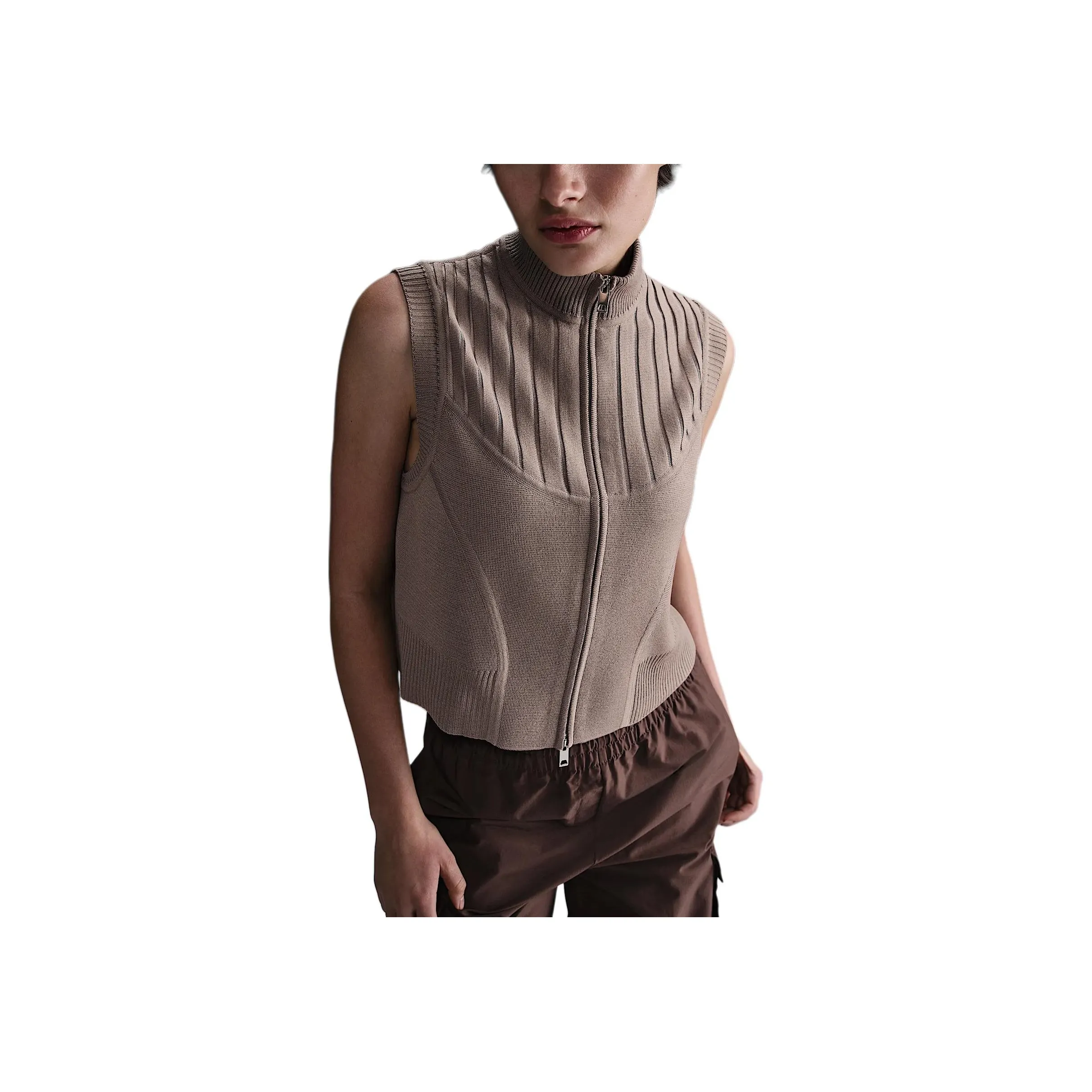 Nike Every Stitch Considered SS25 Жилет Женские Коричневый Камень