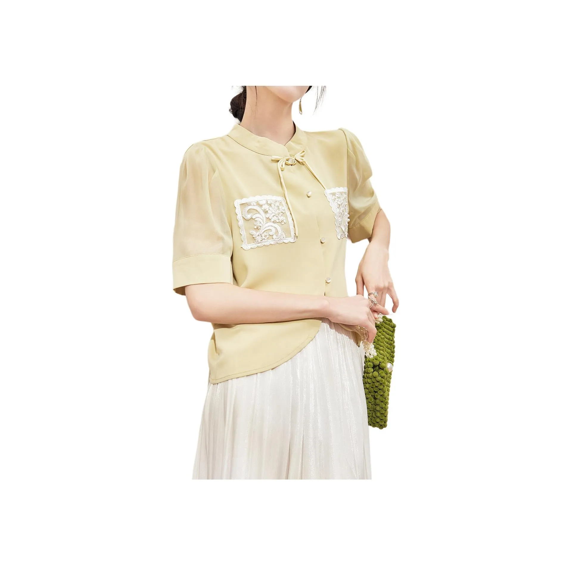 DESIGNER UNCLE Shirt Women's Yellow Green