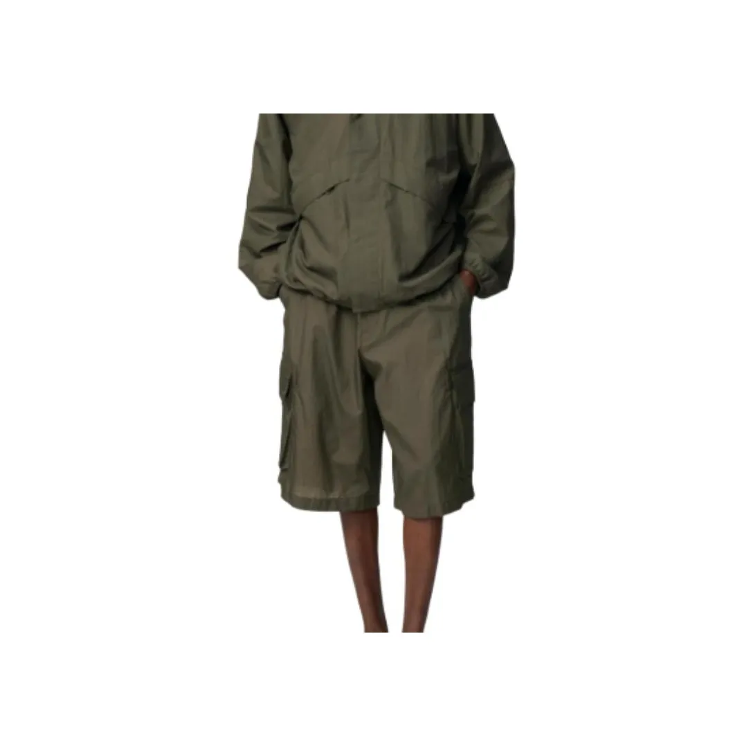 UNIQLO x Clare Waight Keller C Collection SS25 Карго Шорты Мужские Оливковые