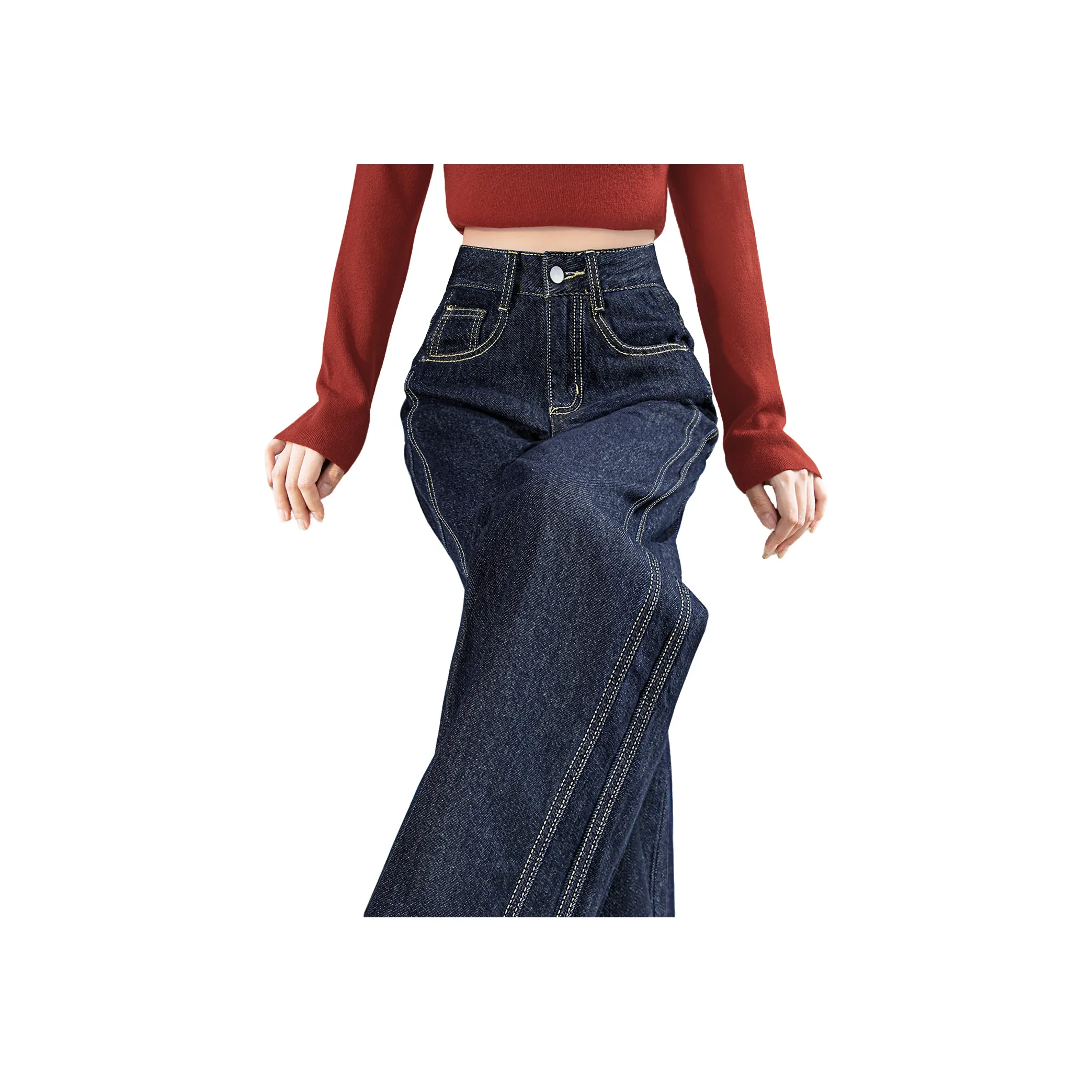 Cypress House Темно-синие женские джинсы