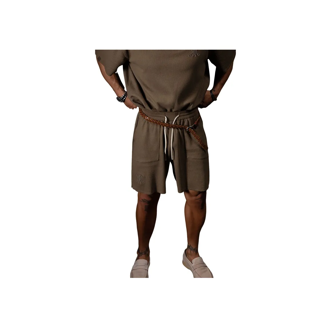 Monster Guardians Повседневные шорты Мужские Кофейного цвета