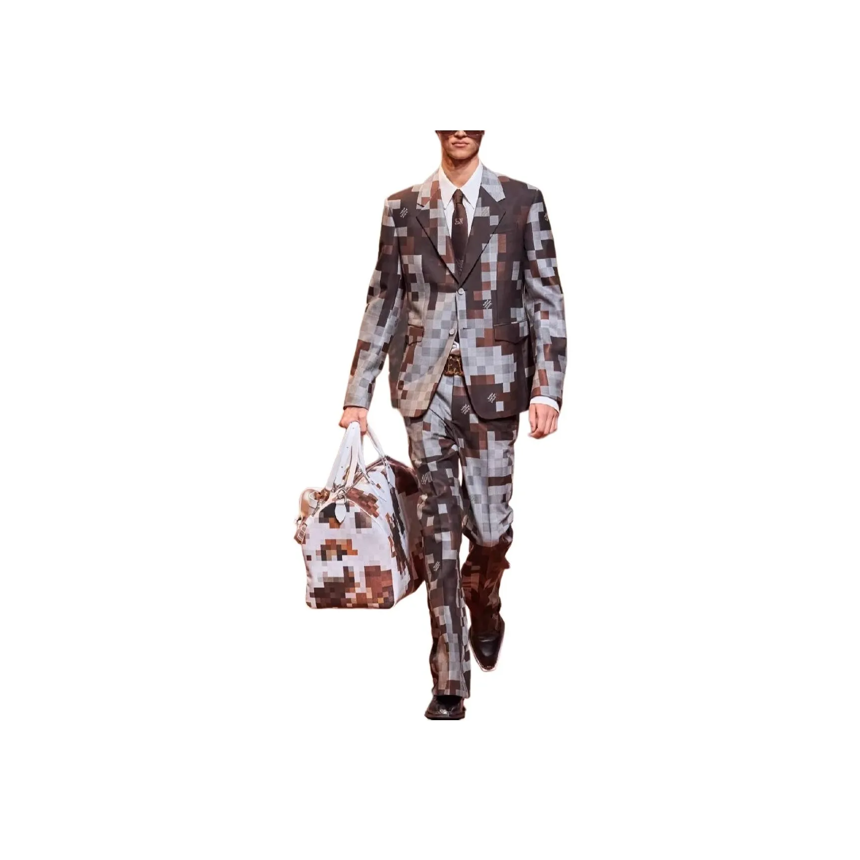 LOUIS VUITTON Single Breasted Silk And Wool Blend Jacket