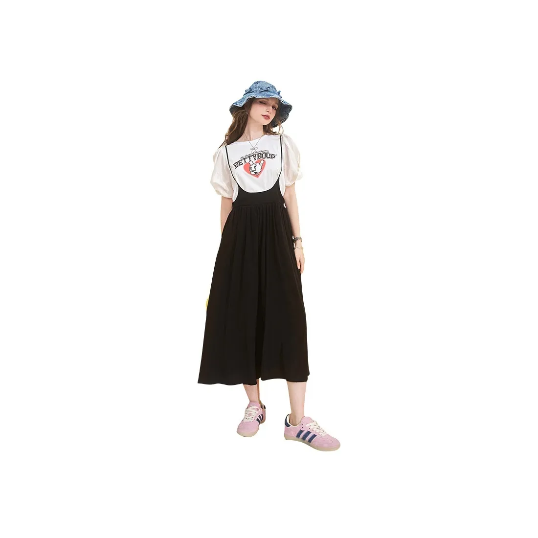 ELF SACK Short Sleeved Dress Women's Elegant White