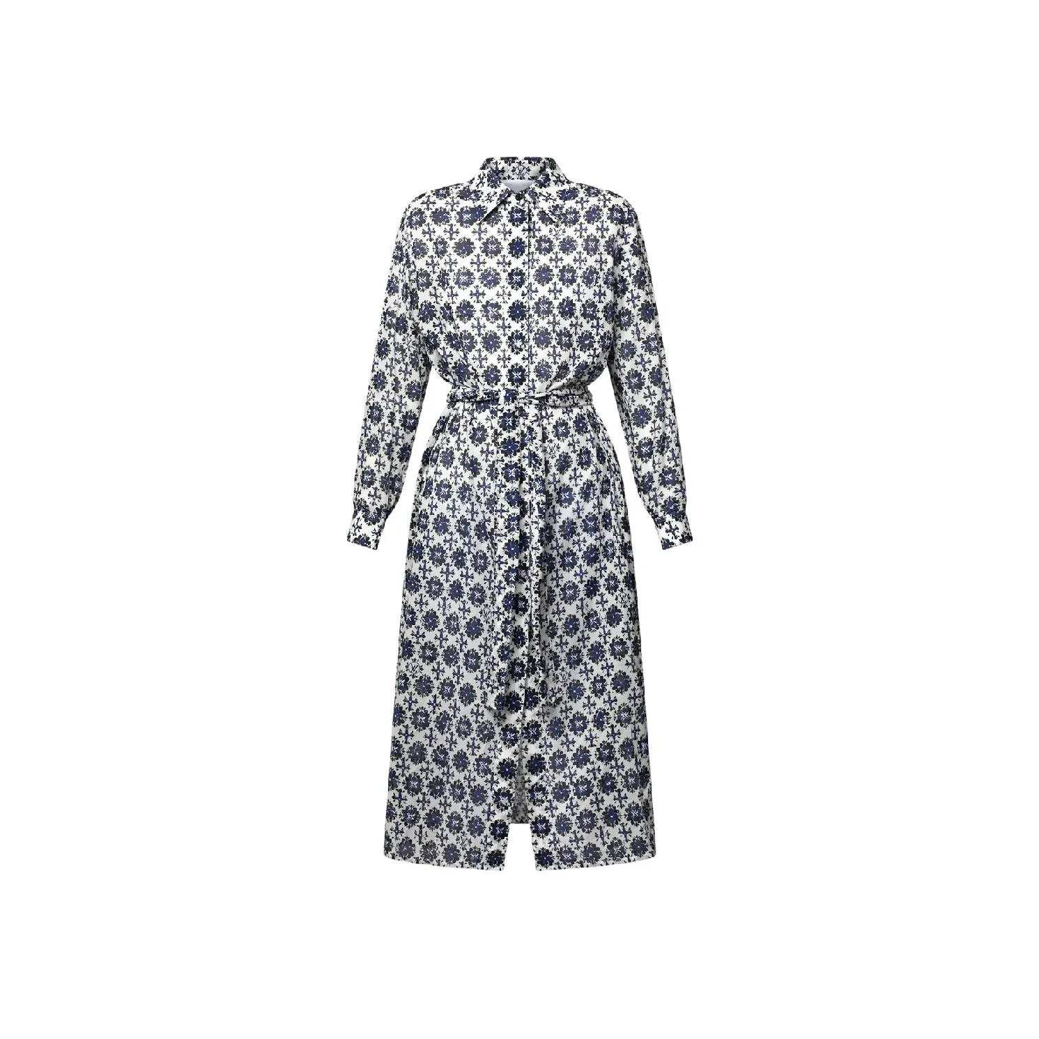 LOUIS VUITTON 3D Monogram Tile Fil Coupé Shirt Dress
