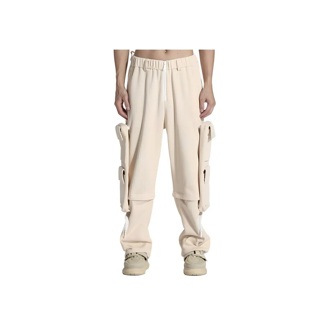 NORVINCY Western Outdoor Tactical Black Warrior Knitted Fabric Casual Pants Men's