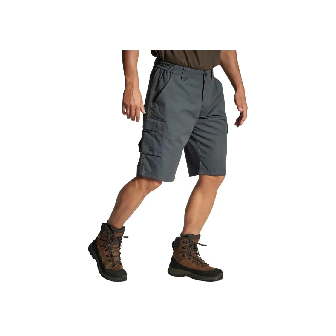 DECATHLON SOLOGNAC500 Collection Карго шорты Мужские Угольный серый