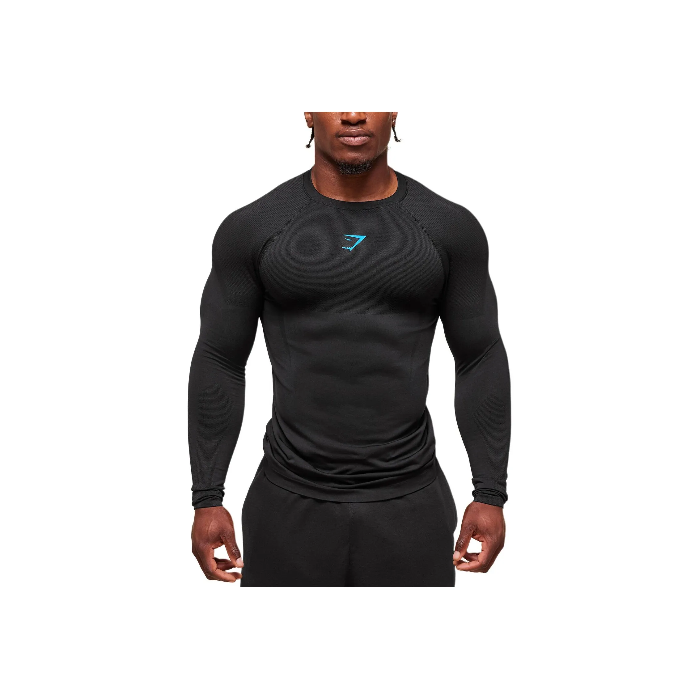 GYMSHARK Onyx 5,0 Бесшовная футболка мужская