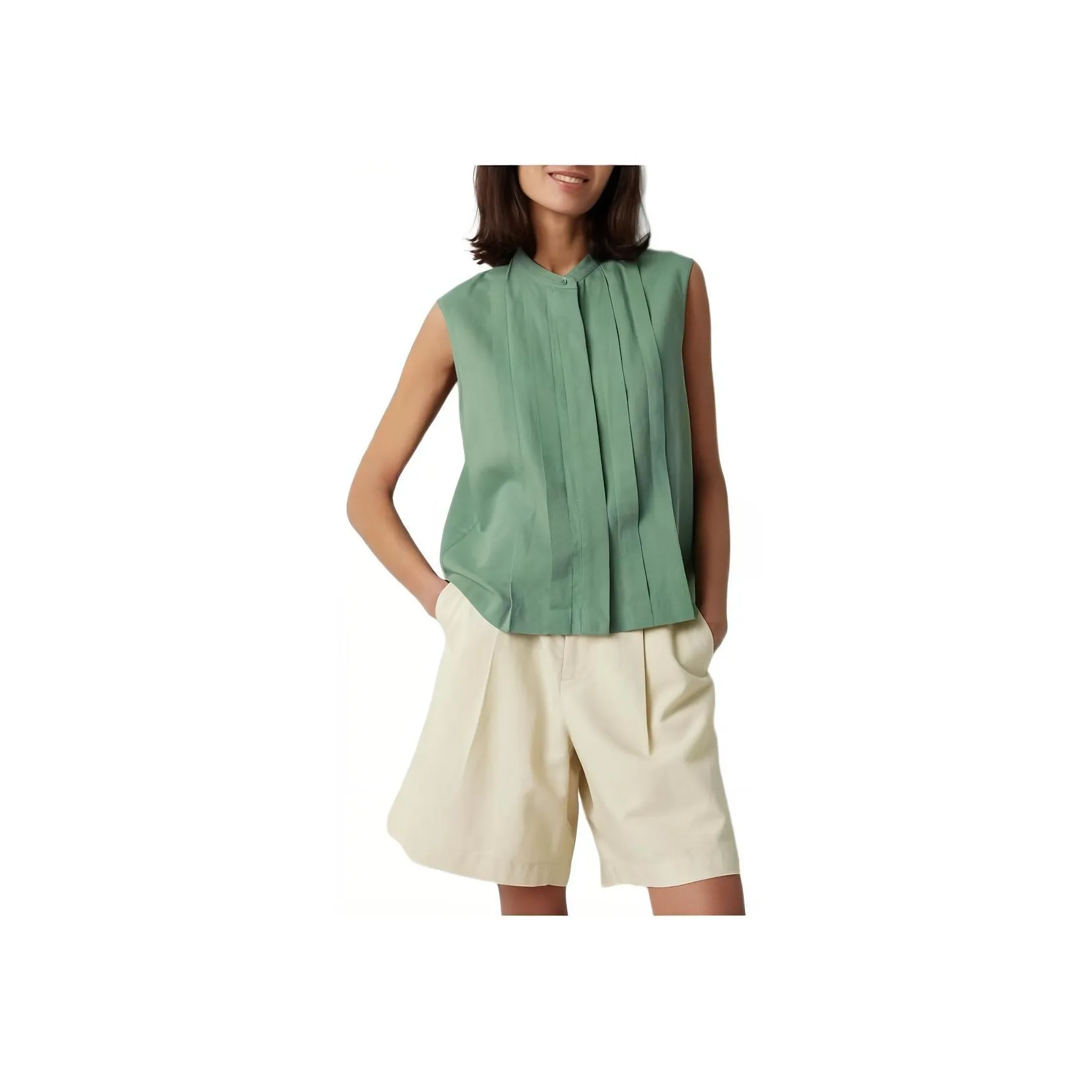 UNIQLO X CDC Co Бренд Жилет Женские Зеленый