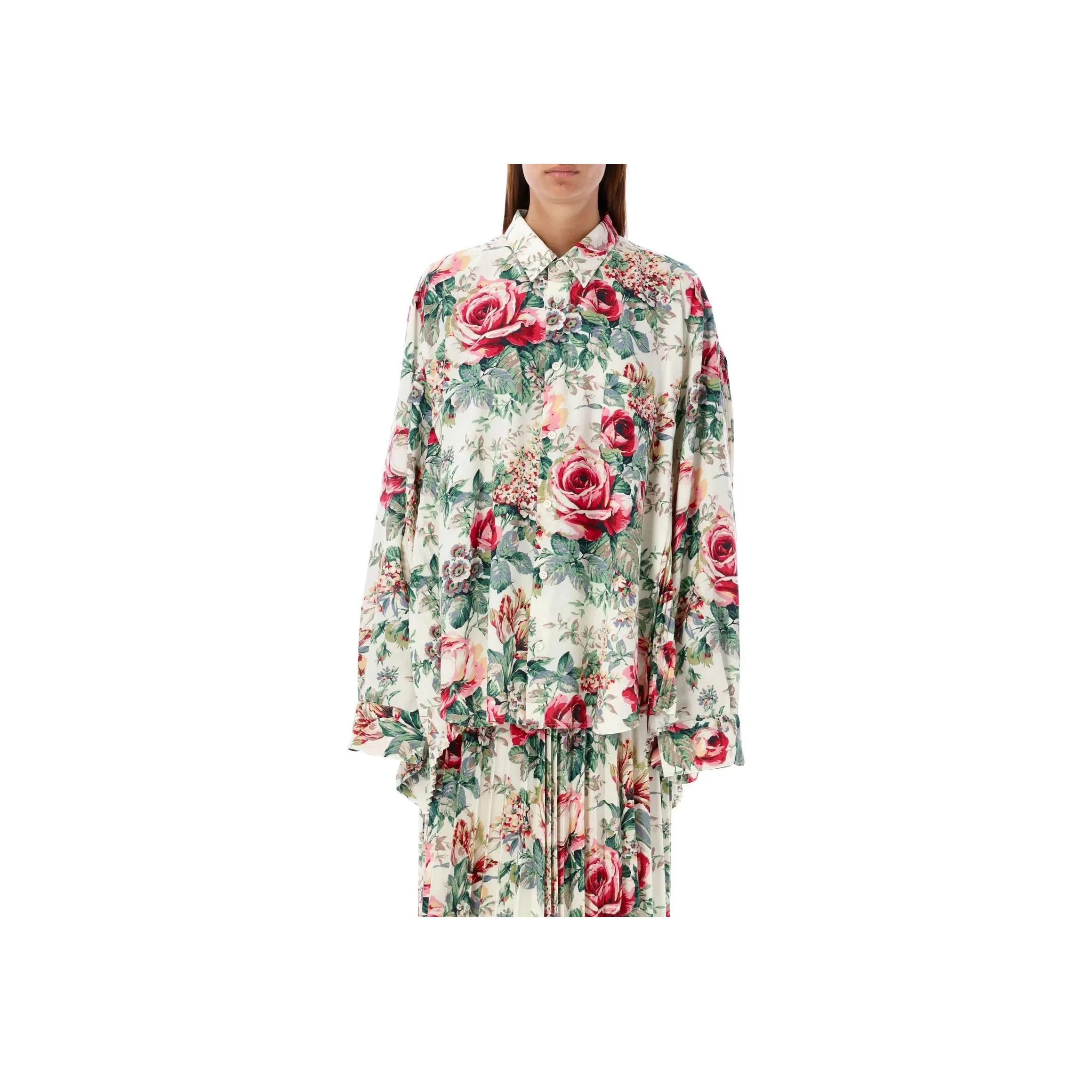 JUNYA WATANABE Floral Printed Buttoned Blouse