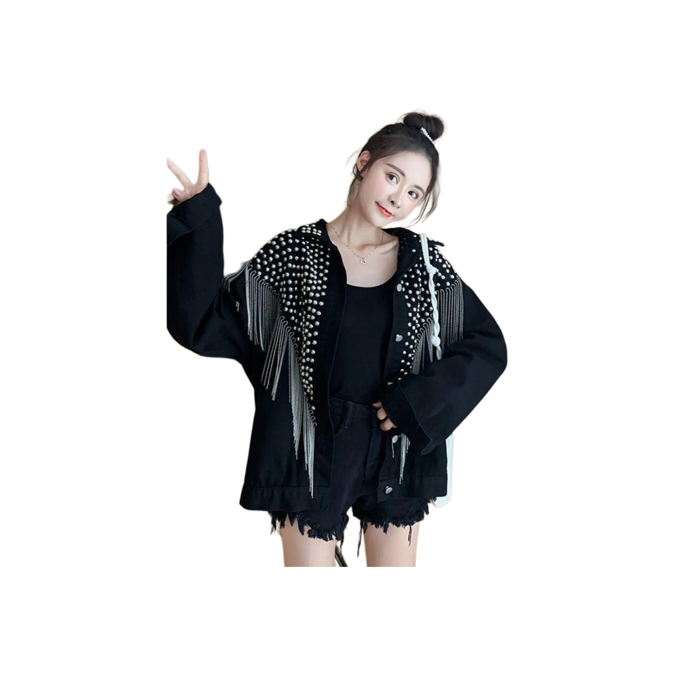 Mu Qingqing Denim Jacket Women's