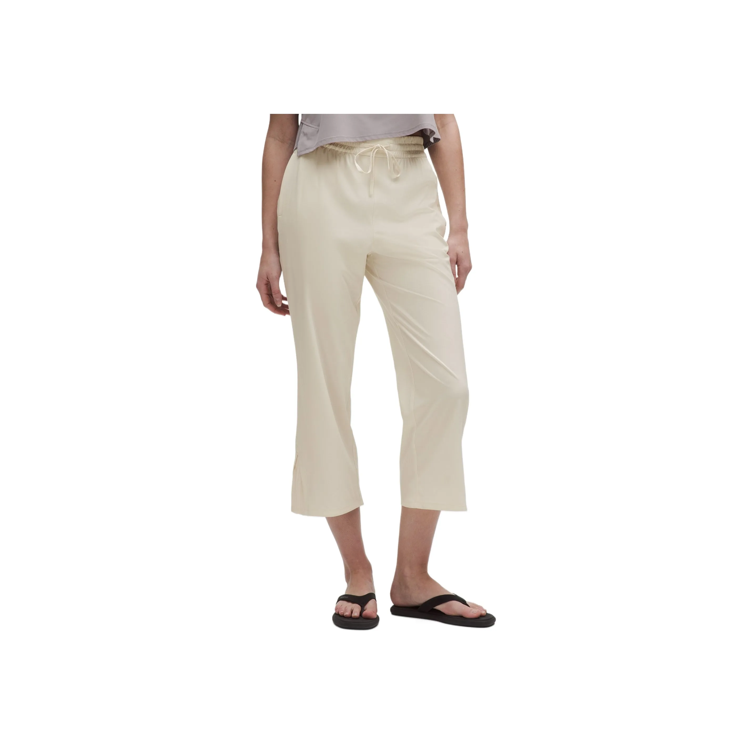 Lululemon Pleated Casual Pants Women's Light Ivory White
