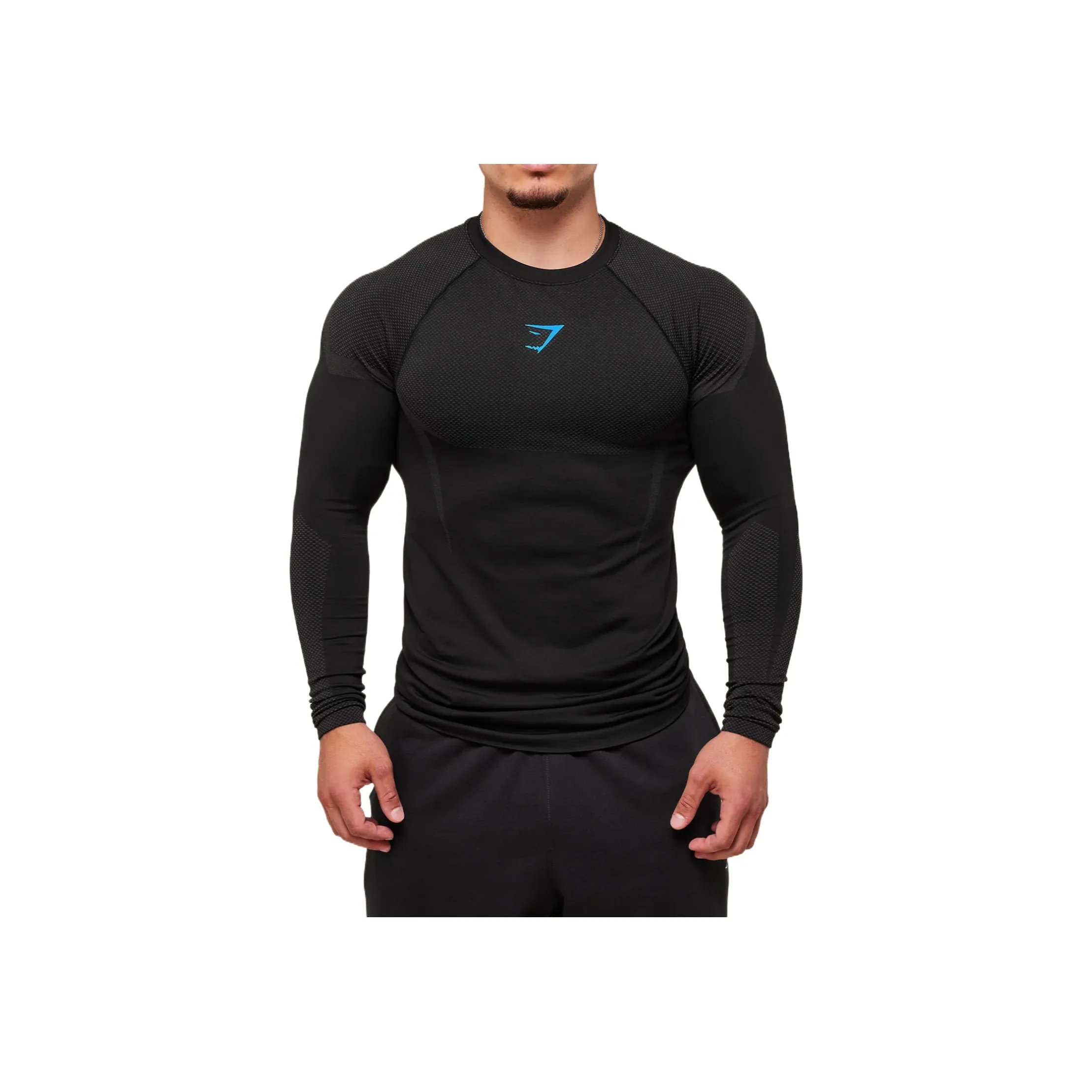 GYMSHARK Черные Мужские T-рубашки